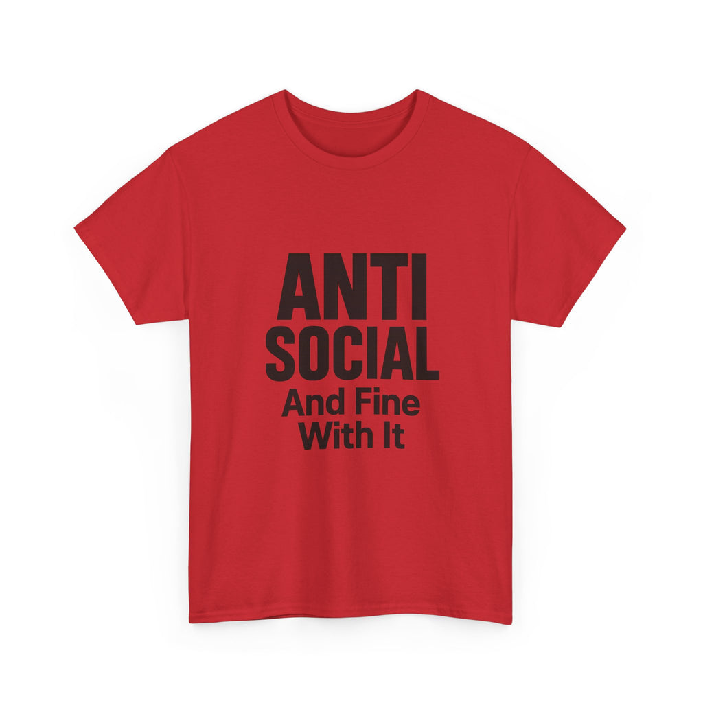 Professionally Anti Social T-Shirt | Introvert Humor Gift | Graphic Tee