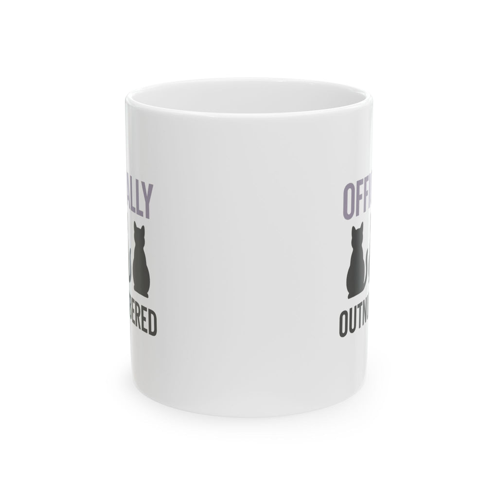 Cat Lady In Training Officially Outnumbered Coffee Mug | Cat Lover Gift | Ceramic Mug