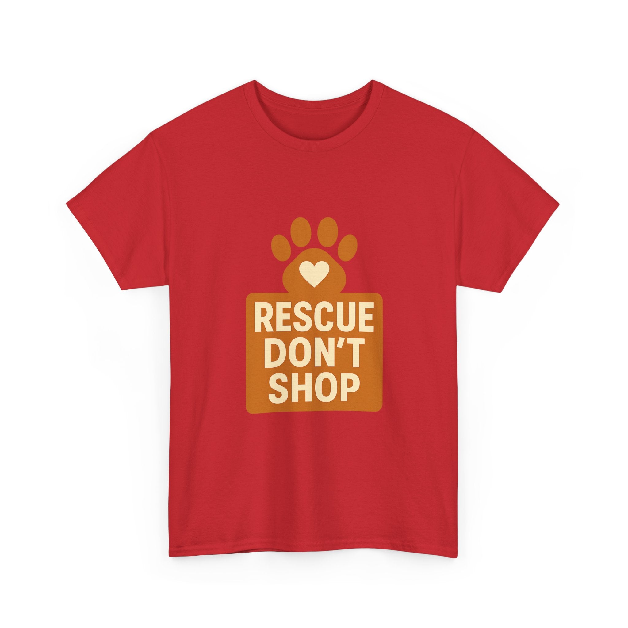 Rescue Don't Shop T-Shirt | Unique Gift | Graphic Tee