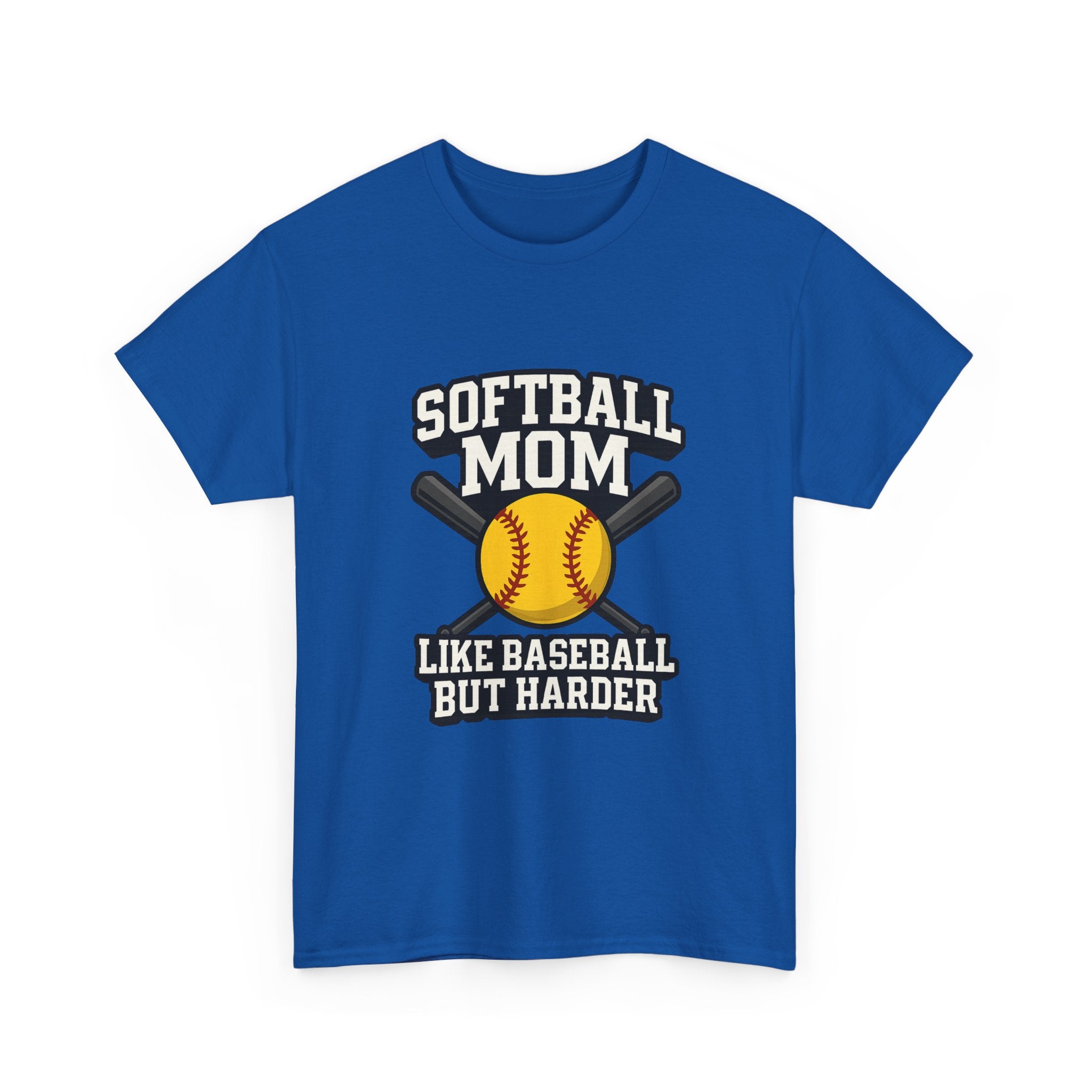 Softball Mom Like Baseball But Harder T-Shirt | Gift for Mom | Graphic Tee