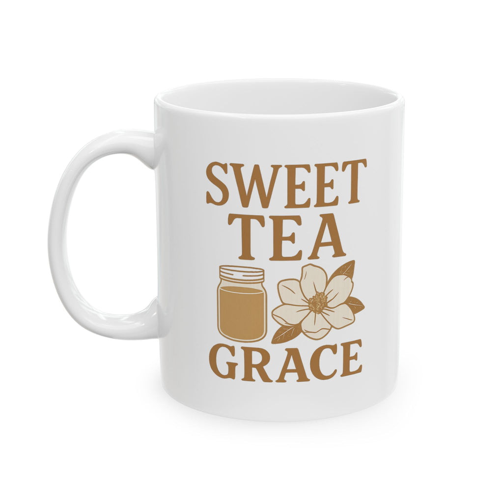 Southern Grandma Sweet Tea And Grace Coffee Mug | Gift for Grandma | Ceramic Mug