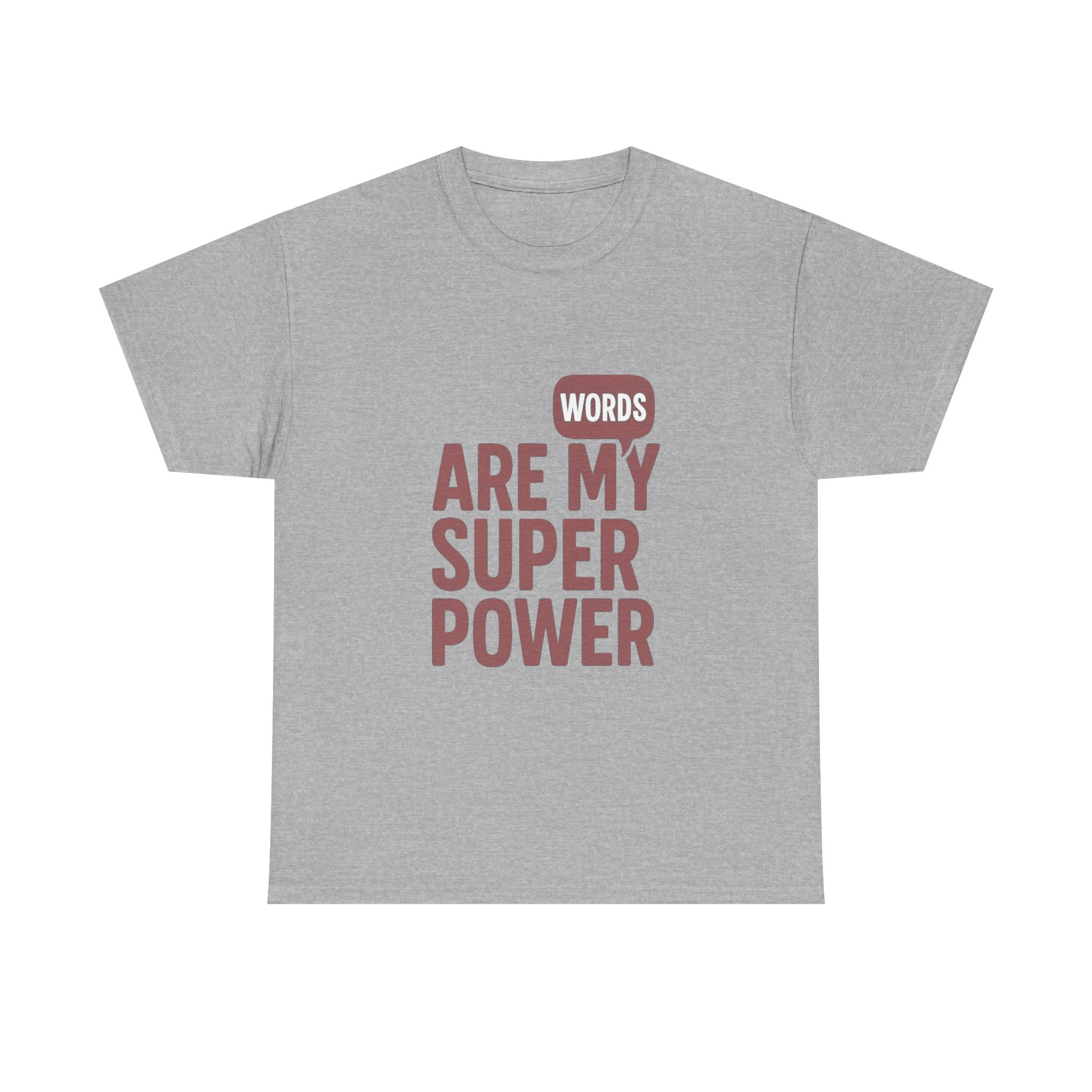 Speech Therapist Words Are My Superpower T-Shirt | Unique Gift | Graphic Tee