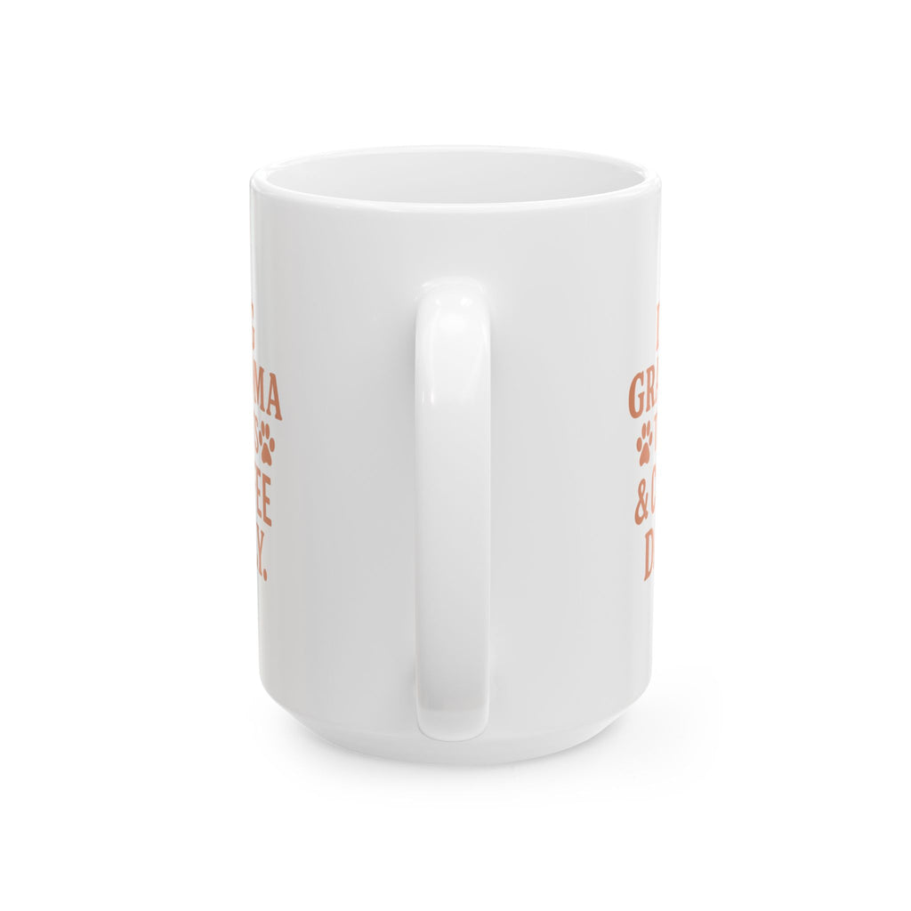 Dog Grandma Treats And Coffee Daily Coffee Mug | Dog Lover Gift | Ceramic Mug