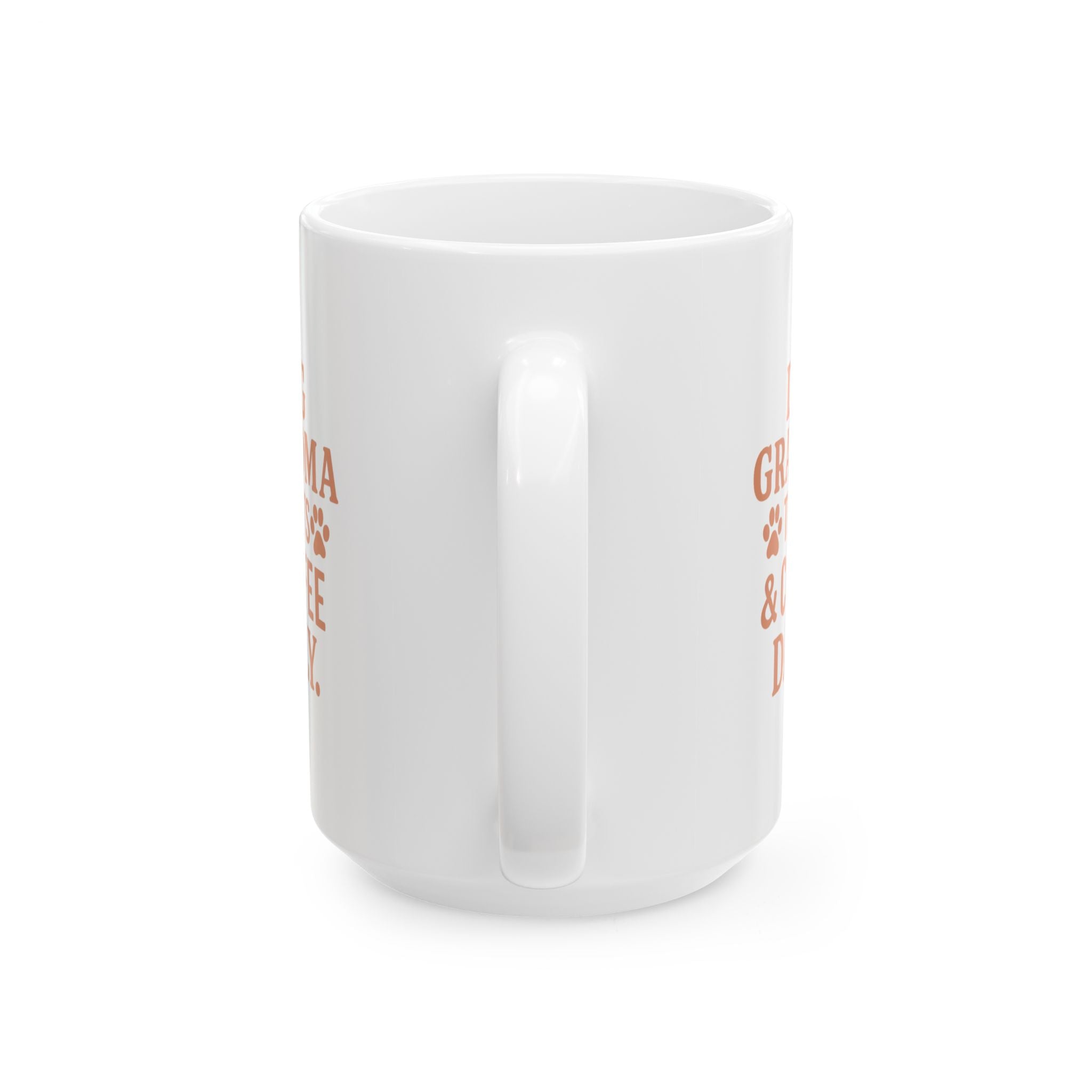 Dog Grandma Treats And Coffee Daily Coffee Mug | Dog Lover Gift | Ceramic Mug