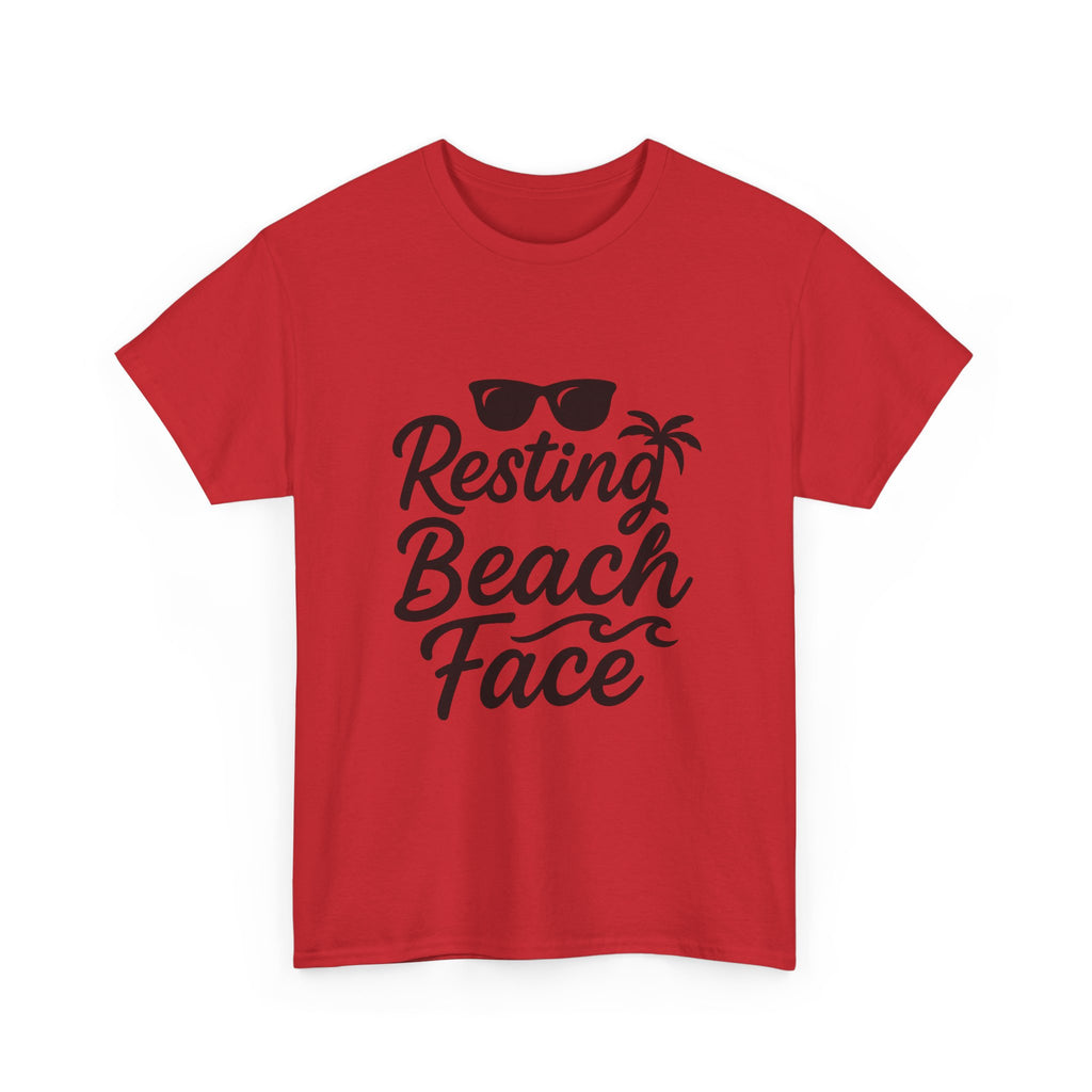 Resting Beach Face Vacation T-Shirt | Cat Lover Gift | Graphic Tee