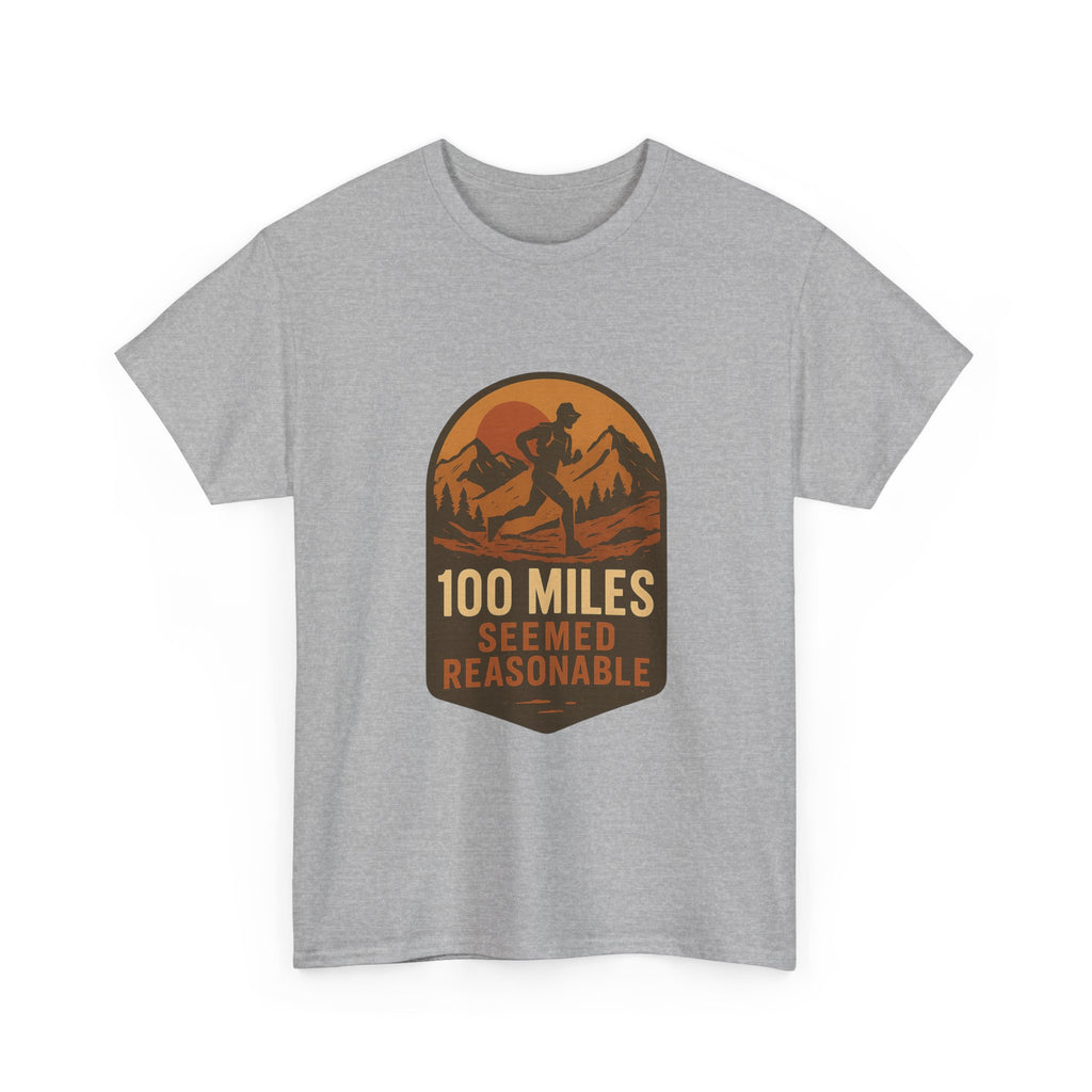 Ultramarathon Runner 100 Miles Seemed Reasonable T-Shirt