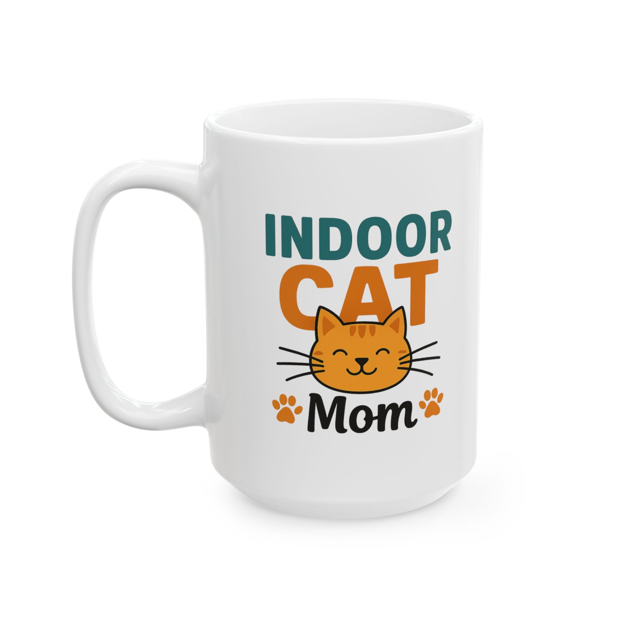My Cat Stays Inside Where It Is Safe Coffee Mug | Cat Owner Humor | Ceramic Mug