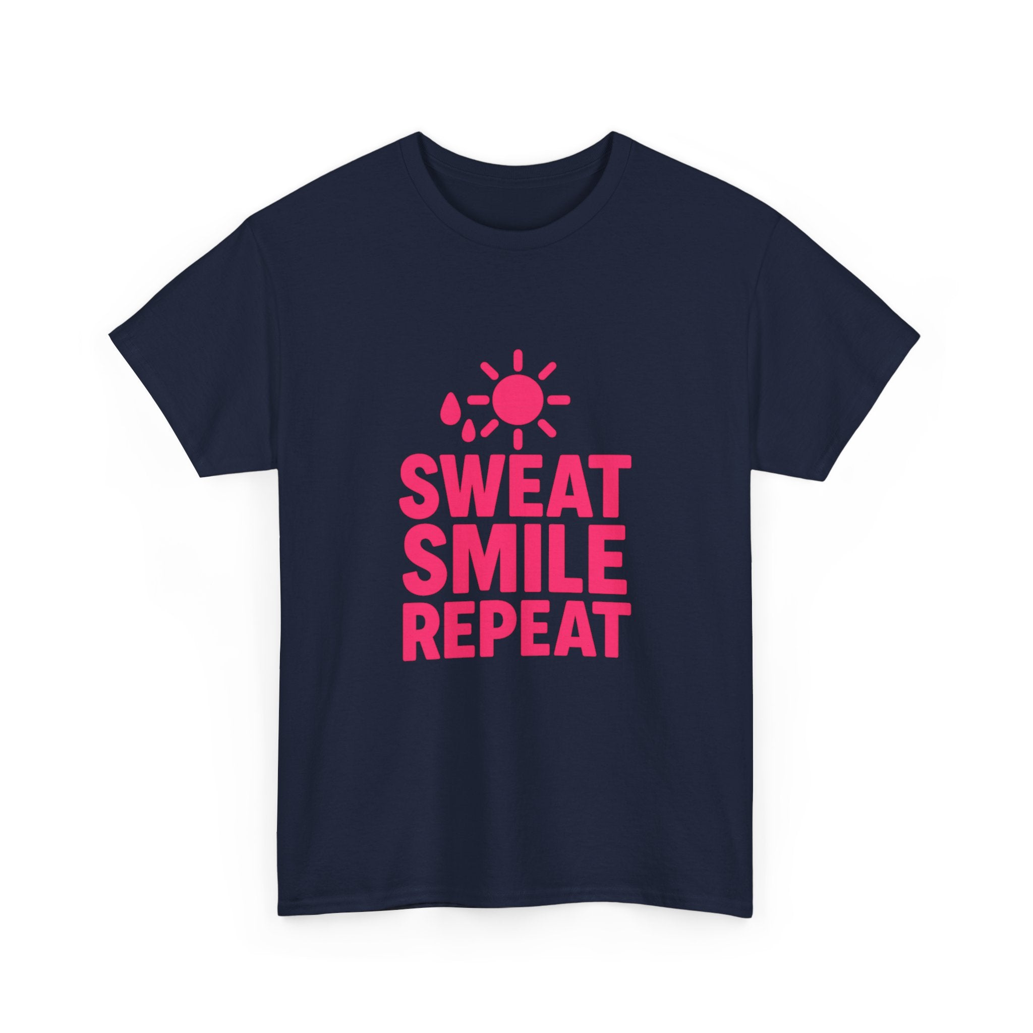 Fitness Lover Sweat Smile Repeat T-Shirt | Unique Gift | Graphic Tee