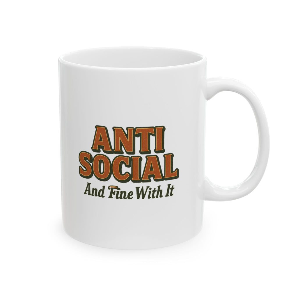 Anti Social Hour Do Not Enter Coffee Mug | Funny Gift | Ceramic Mug