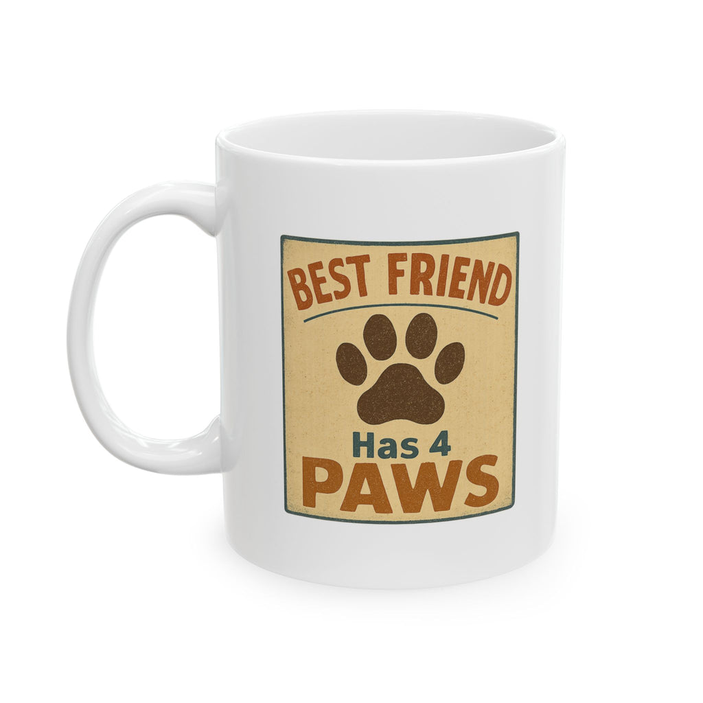 Dog Is My Best Friend And Therapist Coffee Mug | Funny Dog Gift | Ceramic Mug