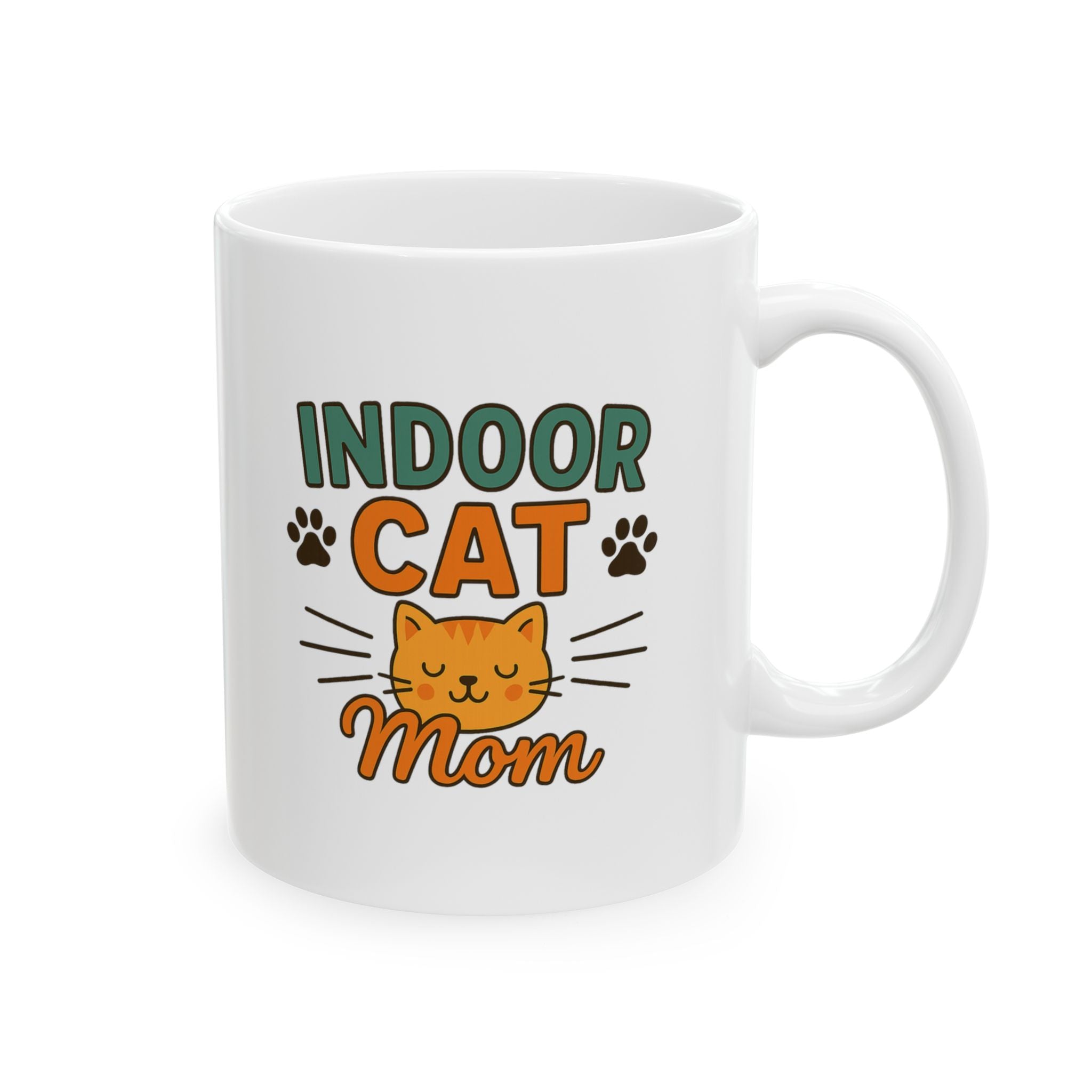 Homebody Cat Mom Club Coffee Mug | Indoor Cat Owner Gift | Ceramic Mug
