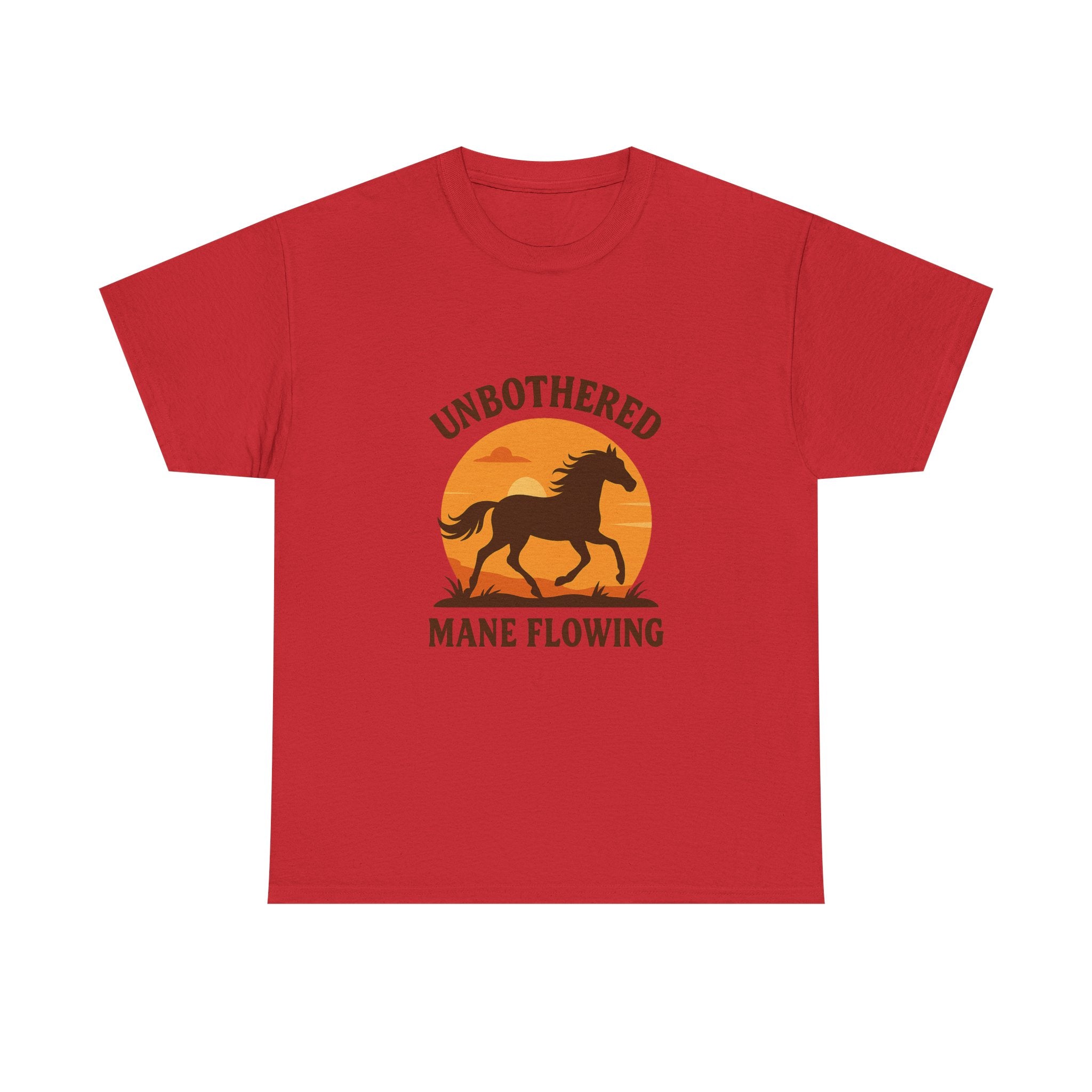 Horse Girl Unbothered Mane Flowing T-Shirt