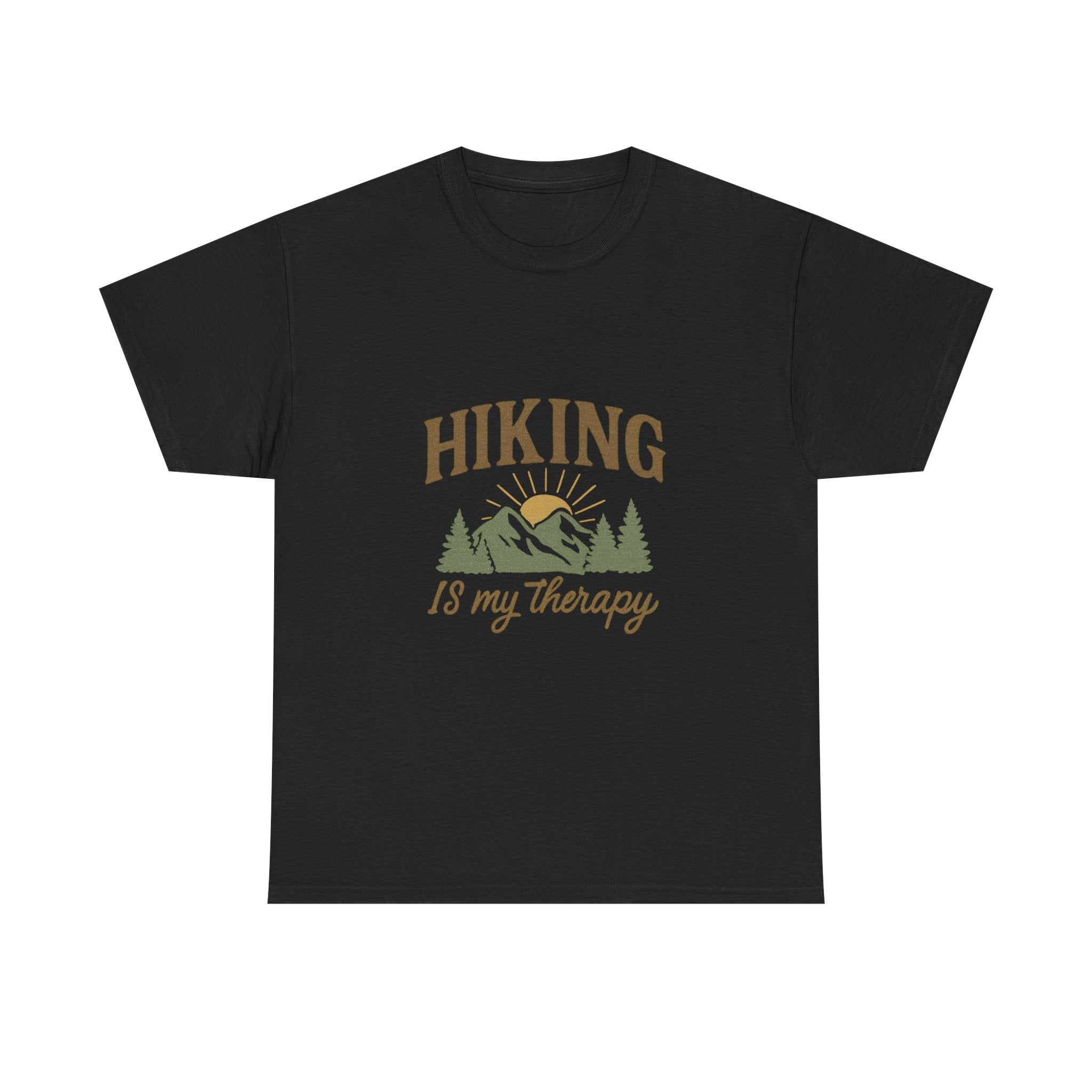 Hiking Is My Therapy Outdoors T-Shirt | Hiking Lover Gift | Graphic Tee