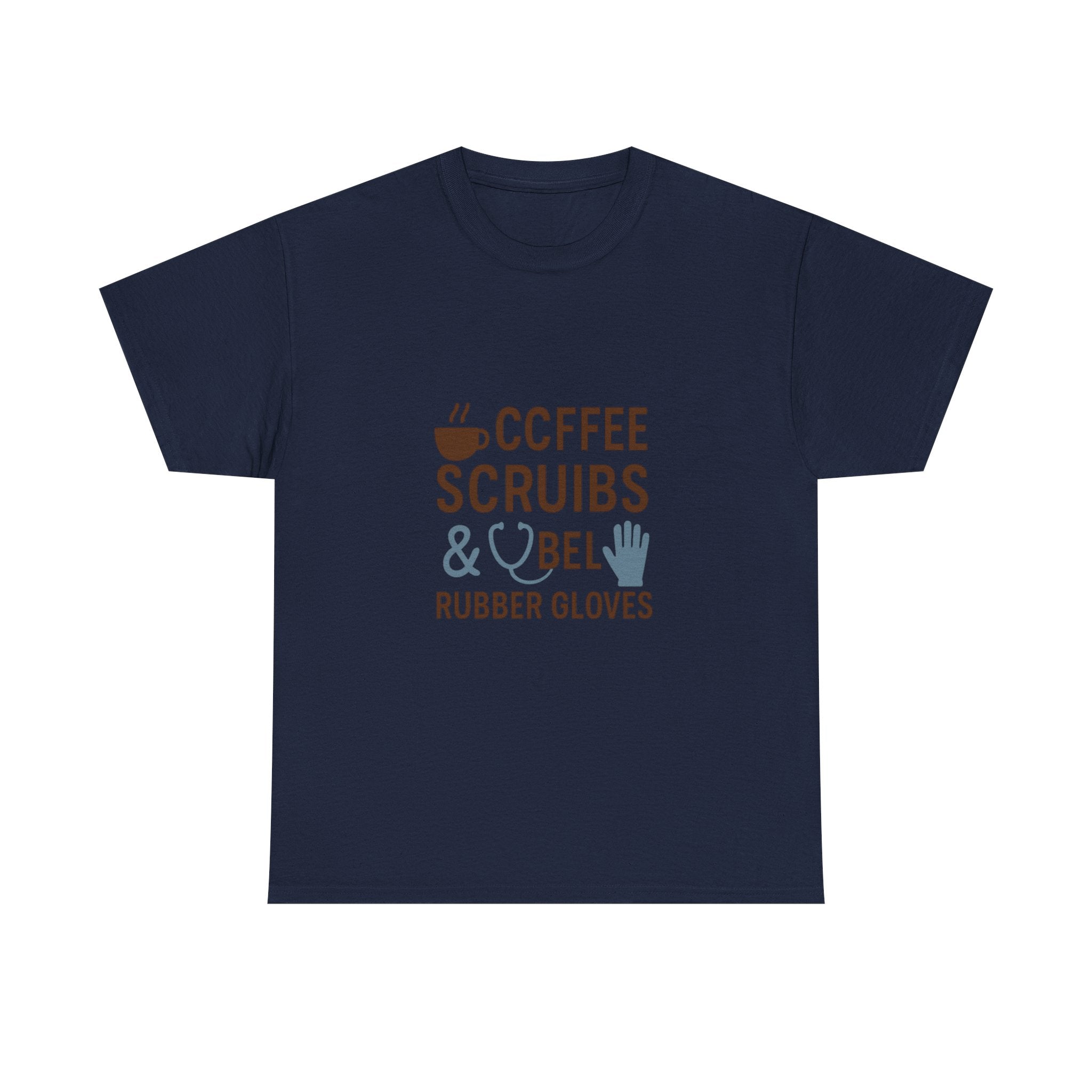 Coffee Scrubs And Rubber Gloves Nurse T-Shirt | Nurse Gift | Graphic Tee