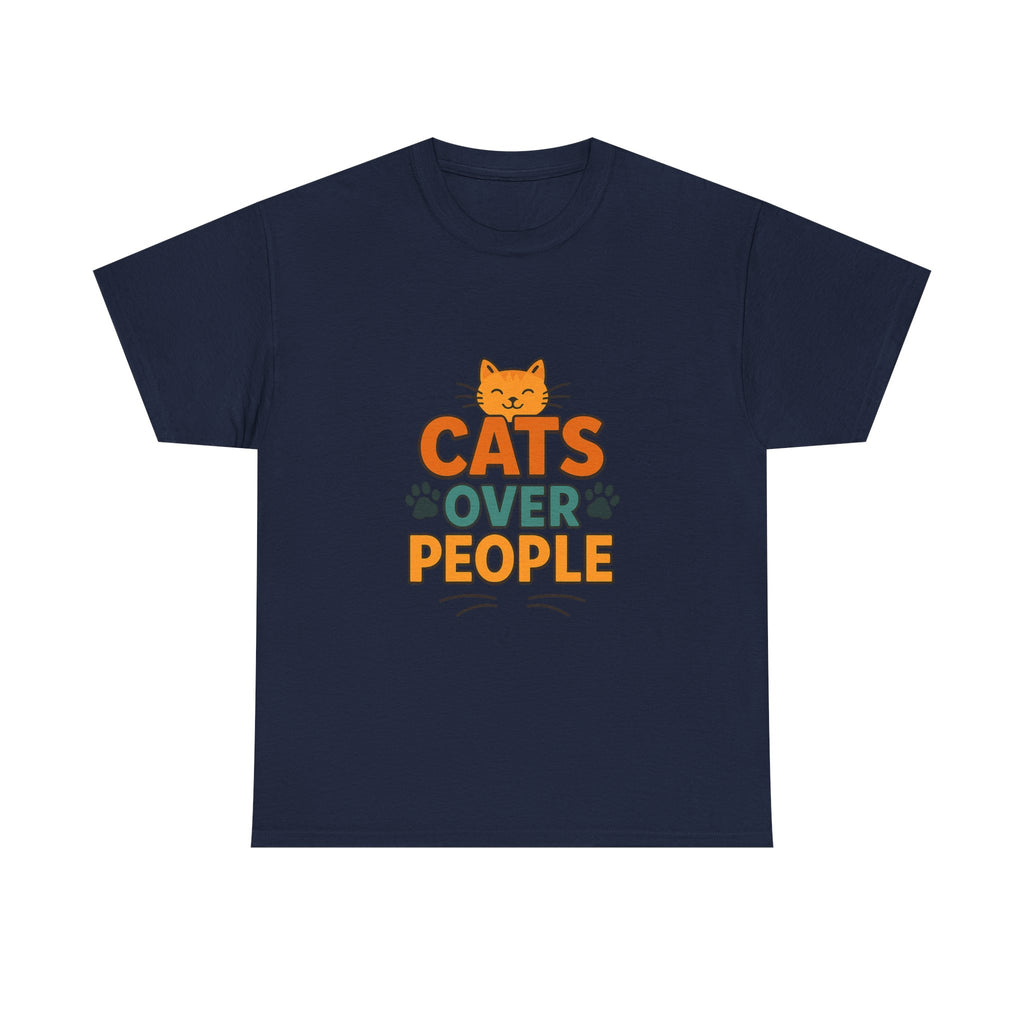 I Like Cats More Than People T-Shirt | Funny Cat Lover Gift | Graphic Tee