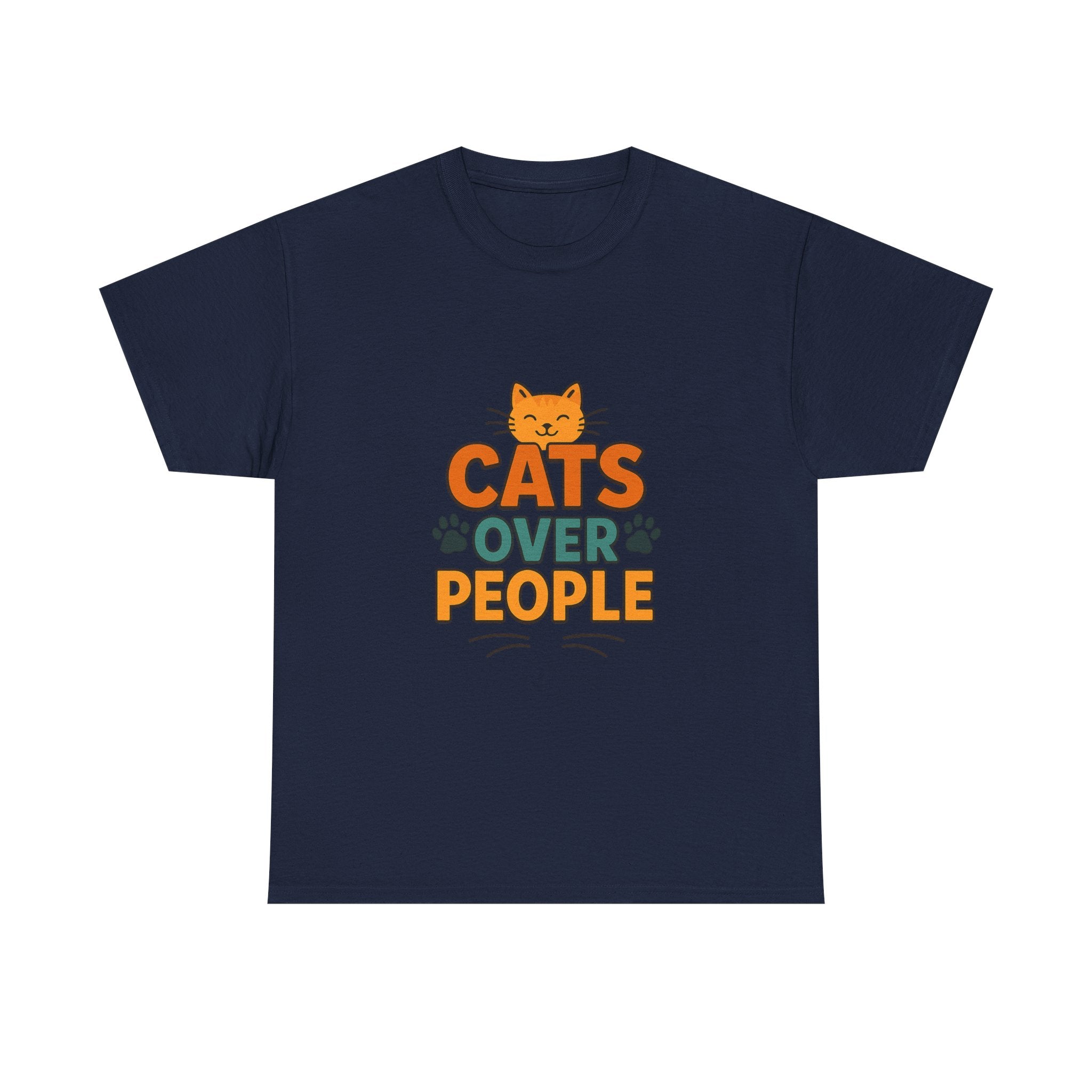 I Like Cats More Than People T-Shirt | Funny Cat Lover Gift | Graphic Tee