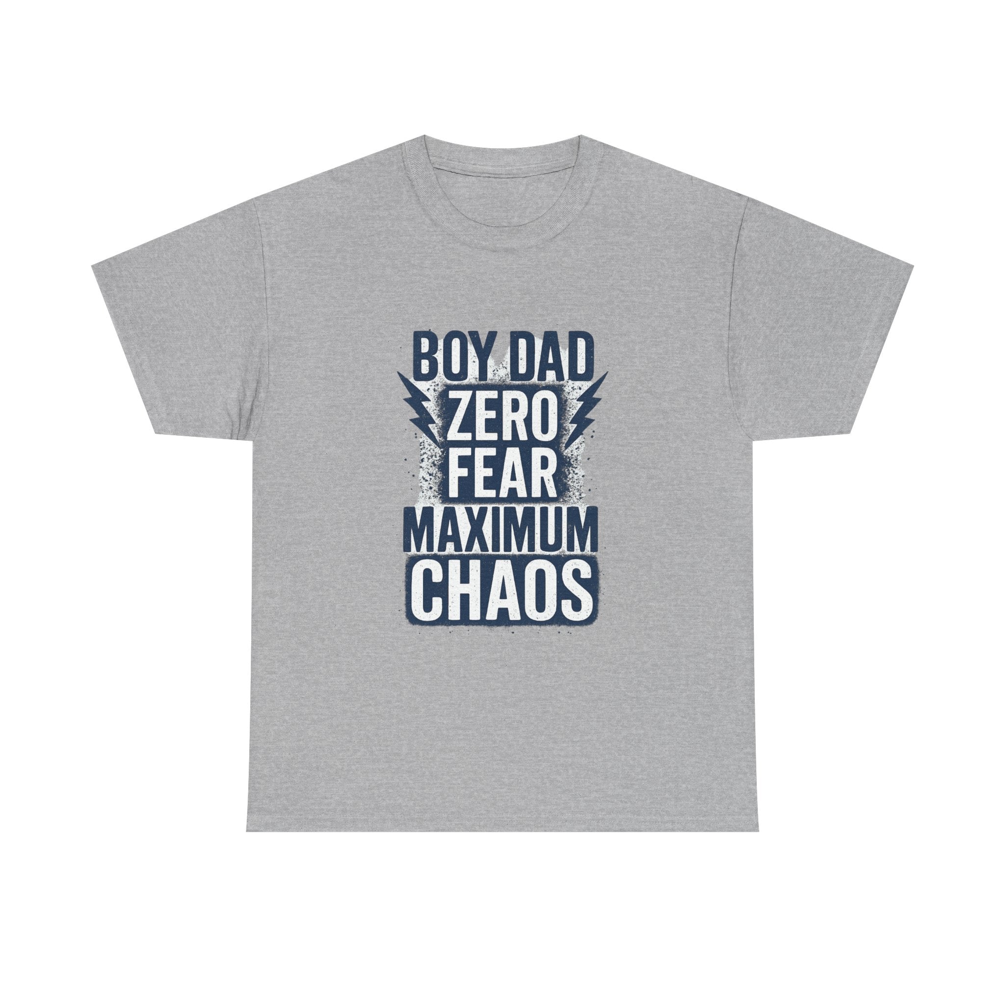 Boy Dad Zero Fear Maximum Chaos T-Shirt | Gift for Dad | Graphic Tee