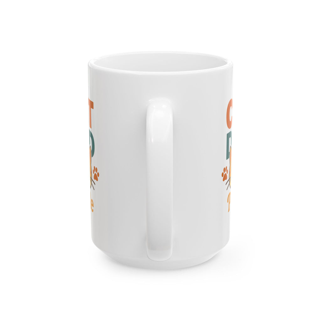 Cat Dad Approved By The Cat Coffee Mug | Cat Lover Humor | Ceramic Mug