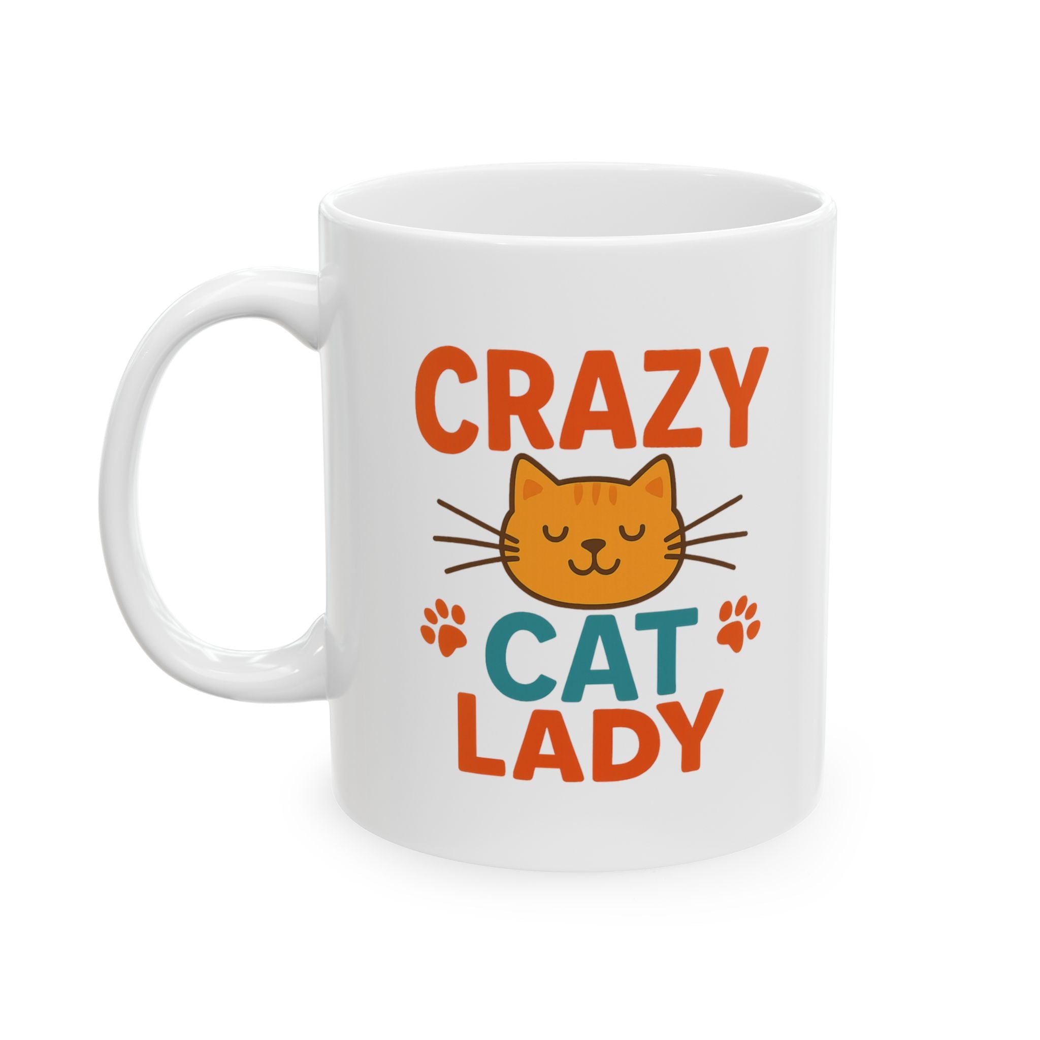 Official Crazy Cat Lady Card Carrying Member Coffee Mug | Cat Humor | Ceramic Mug