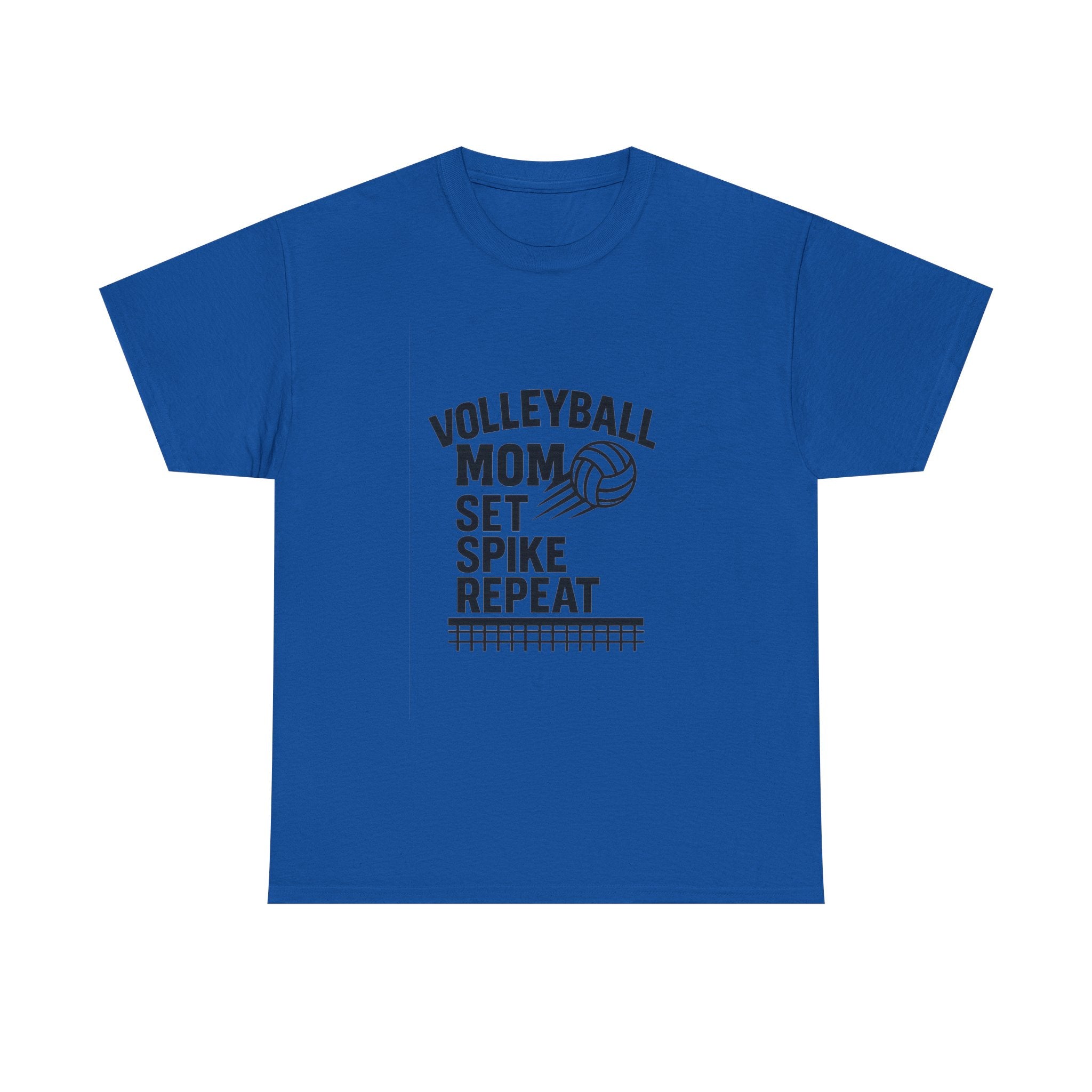 Volleyball Mom Set Spike Repeat T-Shirt | Gift for Mom | Graphic Tee