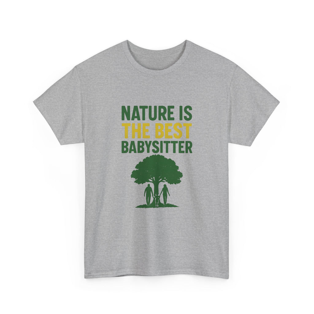 Hiking Mom Nature Is The Best Babysitter T-Shirt | Gift for Mom | Graphic Tee