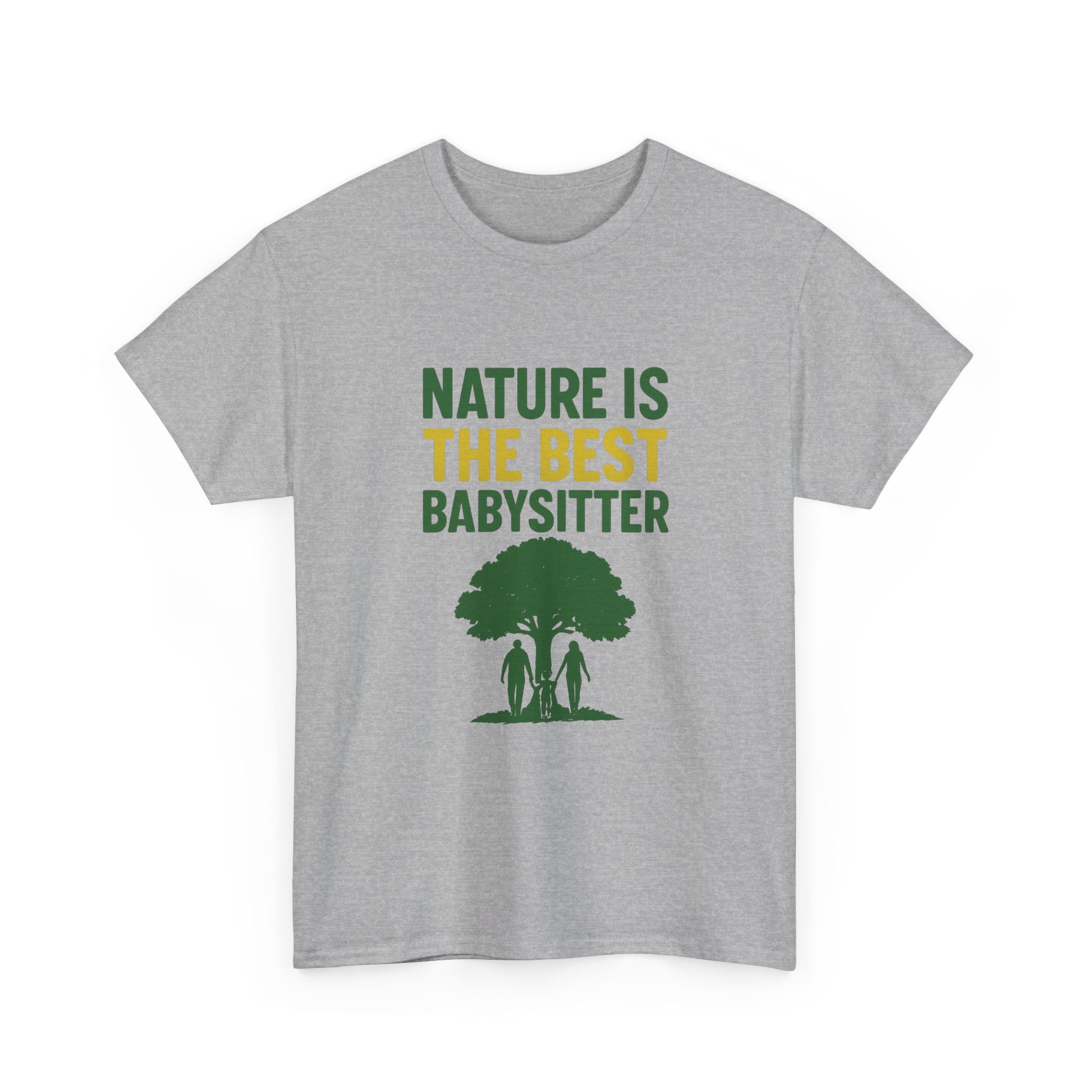Hiking Mom Nature Is The Best Babysitter T-Shirt | Gift for Mom | Graphic Tee