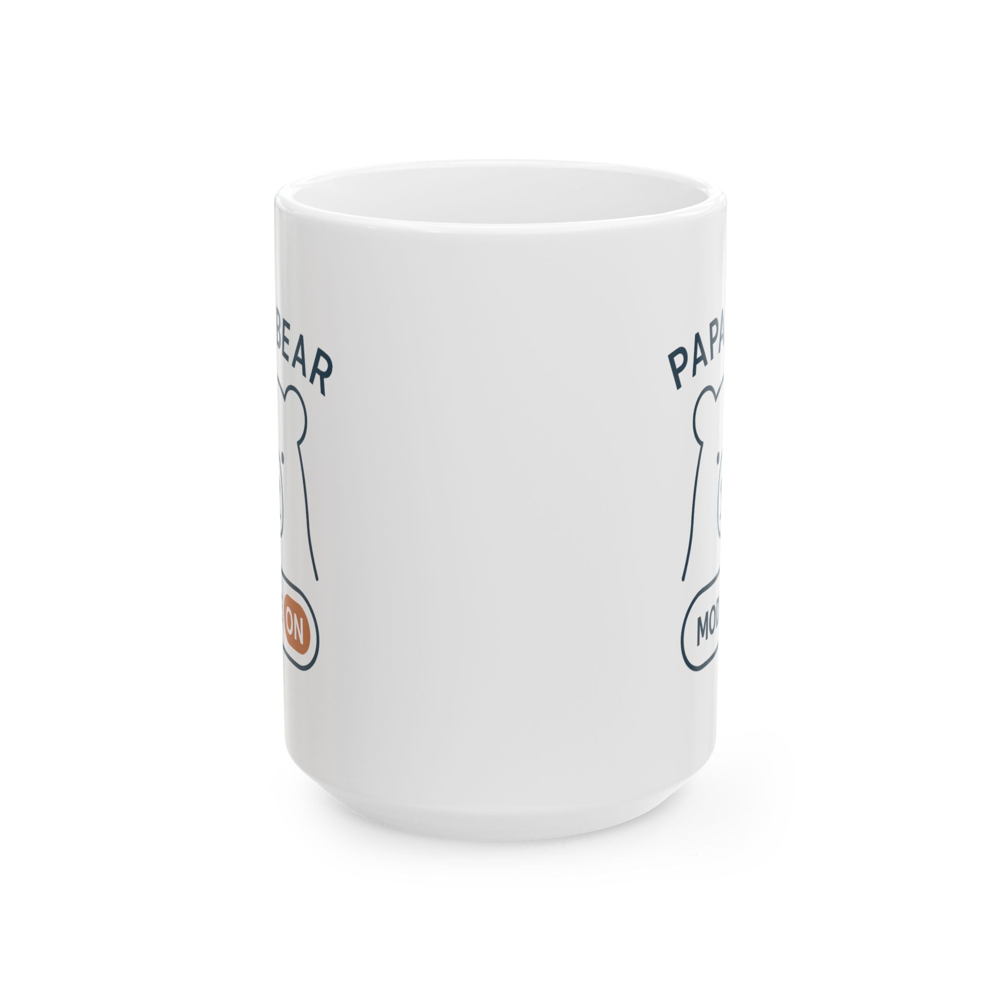 Growl Before Coffee Papa Bear Vibes Coffee Mug | Funny Dad Humor | Ceramic Mug