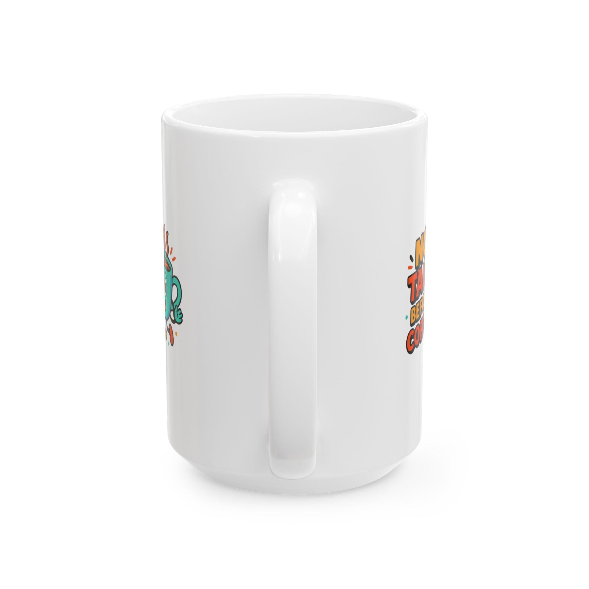 Pre Coffee Conversation Risk At Own Risk Coffee Mug | Funny Coffee Gift | Ceramic Mug