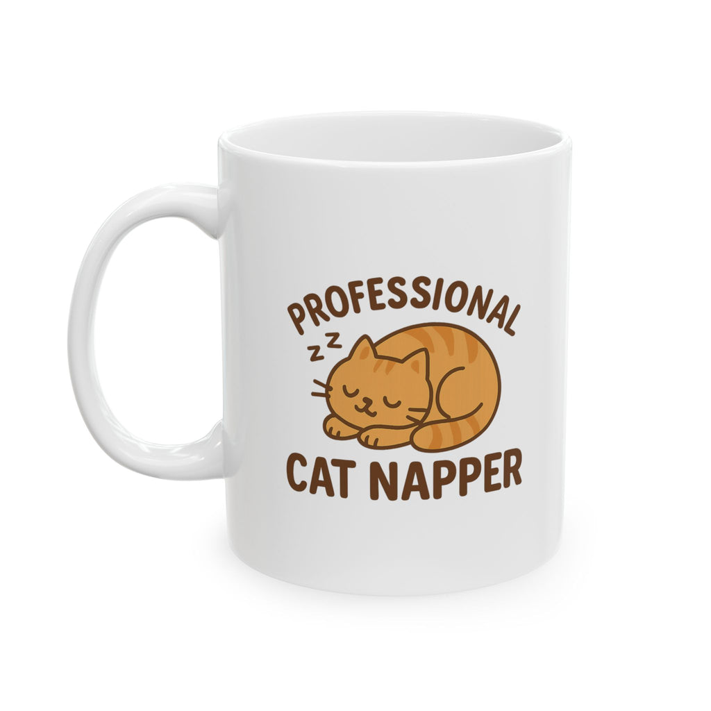 Professional Cat Napper Coffee Mug | Cat Lover Gift | Ceramic Mug