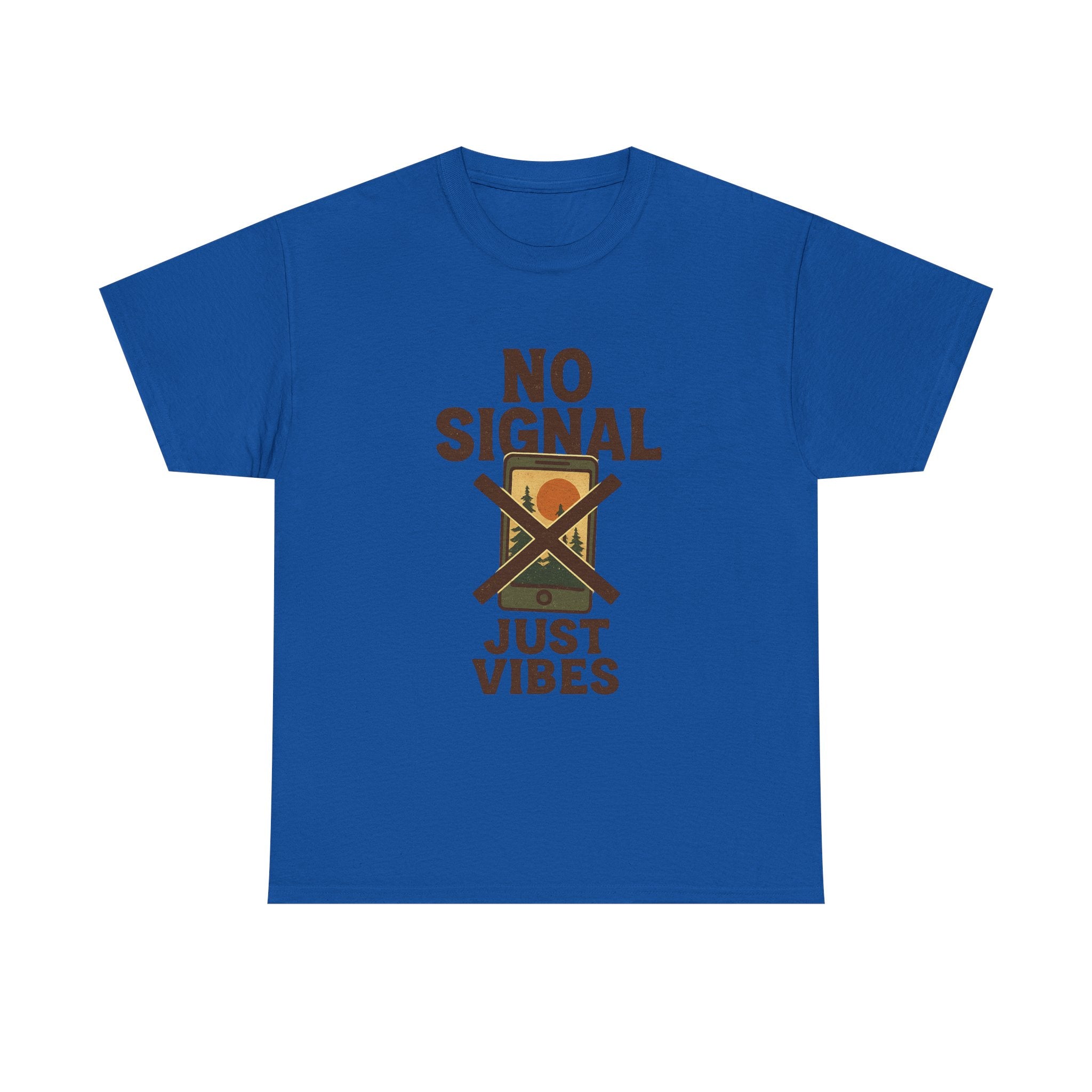 Off Grid Living No Signal Just Vibes T-Shirt | Unique Gift | Graphic Tee