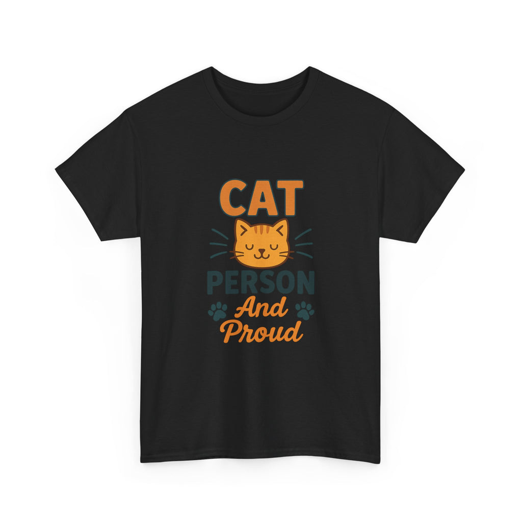 Cat Person Warning May Talk About Cats T-Shirt | Funny Cat Humor | Graphic Tee