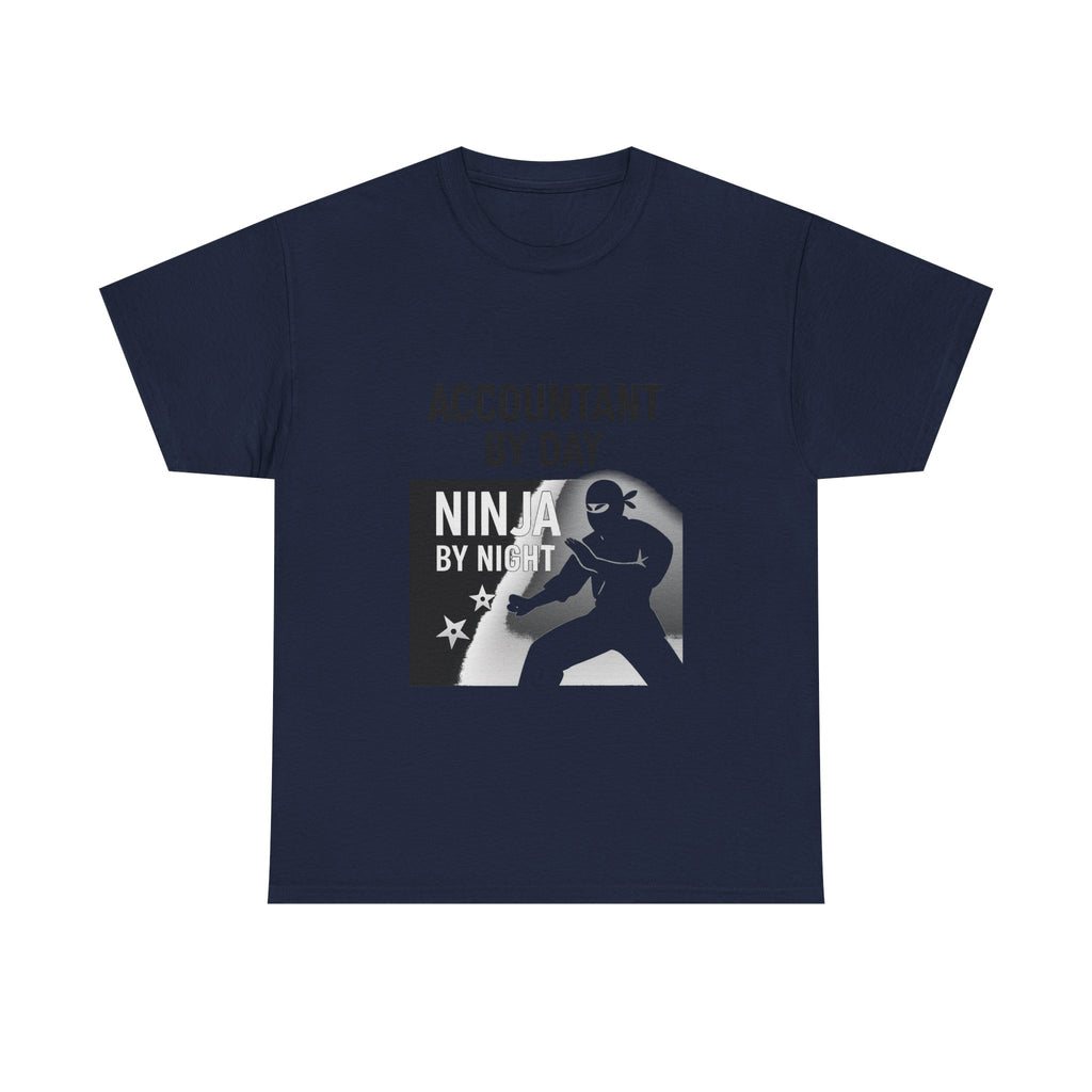 Accountant By Day Ninja By Night Profession T-Shirt | Accountant Gift | Graphic Tee