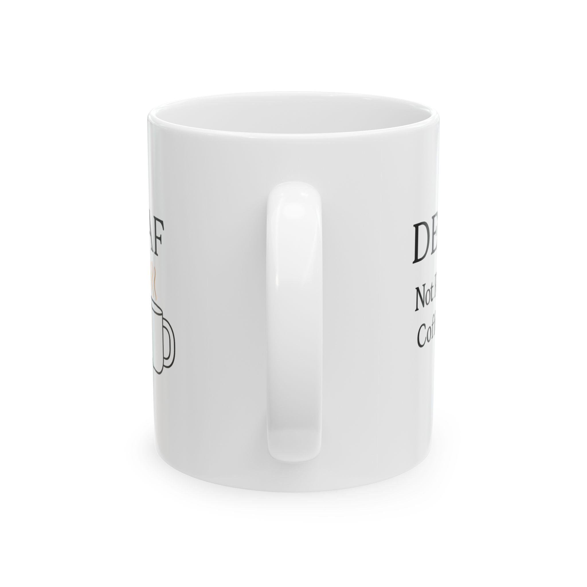 Decaf Banned In This Household Coffee Mug | Funny Coffee Humor | Ceramic Mug