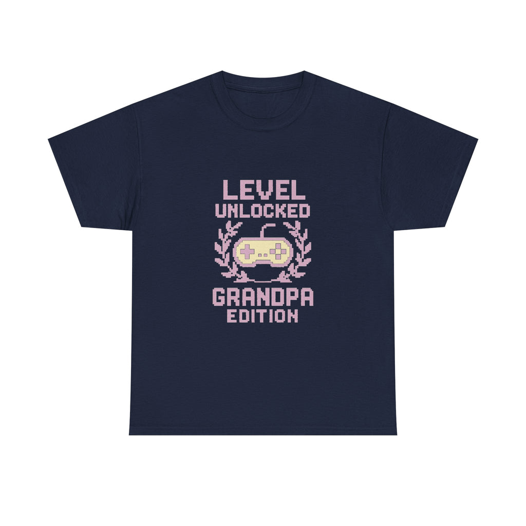 Gamer Grandpa Level Unlocked Grandpa Edition T-Shirt | Gift for Grandpa | Graphic Tee