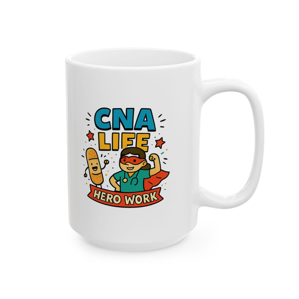 CNA Life Best Life Hard Life Coffee Mug | CNA Nurse Humor | Ceramic Mug