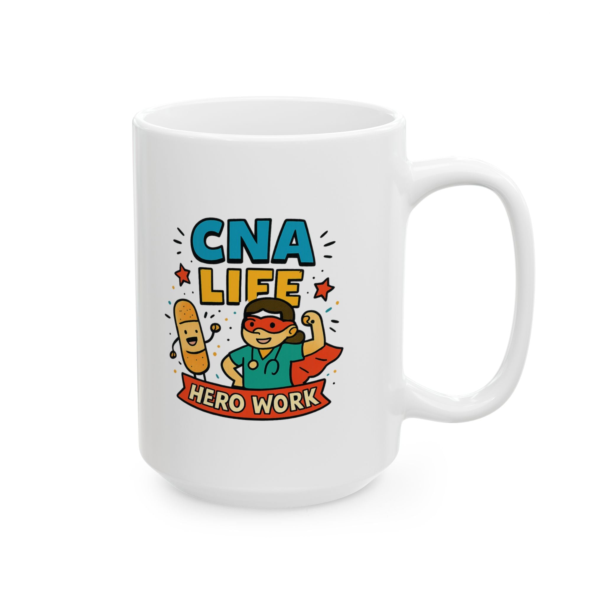 CNA Life Best Life Hard Life Coffee Mug | CNA Nurse Humor | Ceramic Mug