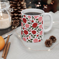 Pink Roses Coffee Mug | Unique Gift | Ceramic Mug