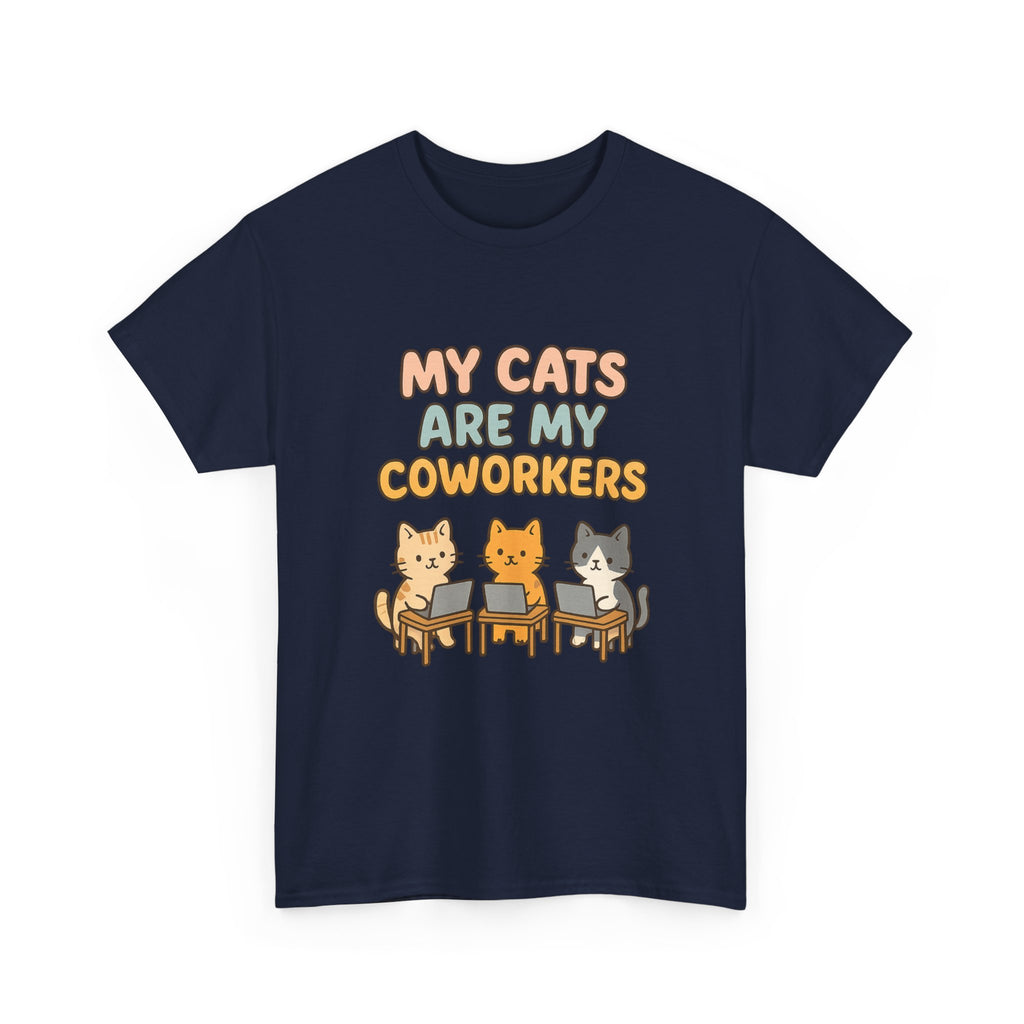 My Cats Are My Coworkers T-Shirt | Cat Lover Gift | Graphic Tee