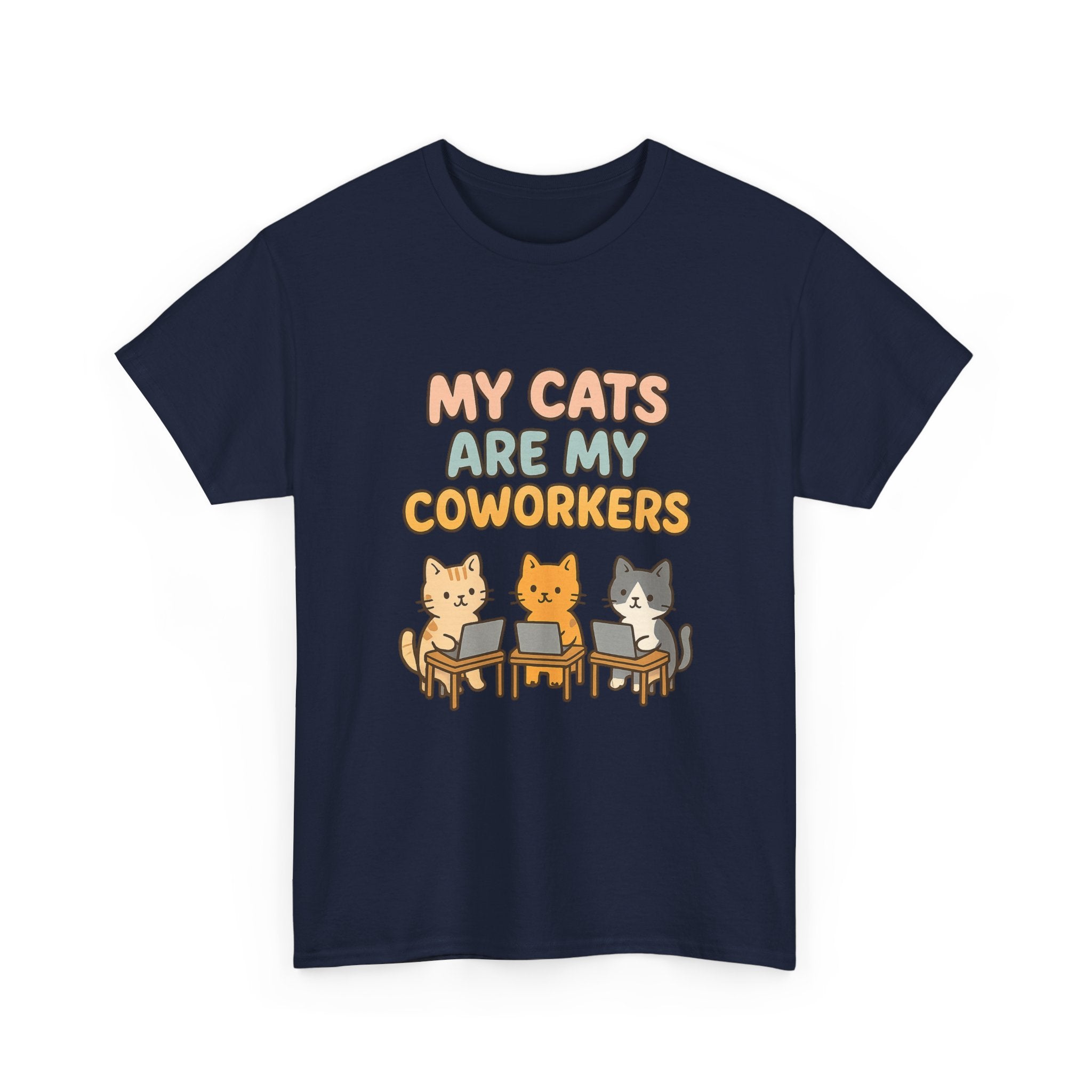 My Cats Are My Coworkers T-Shirt | Cat Lover Gift | Graphic Tee