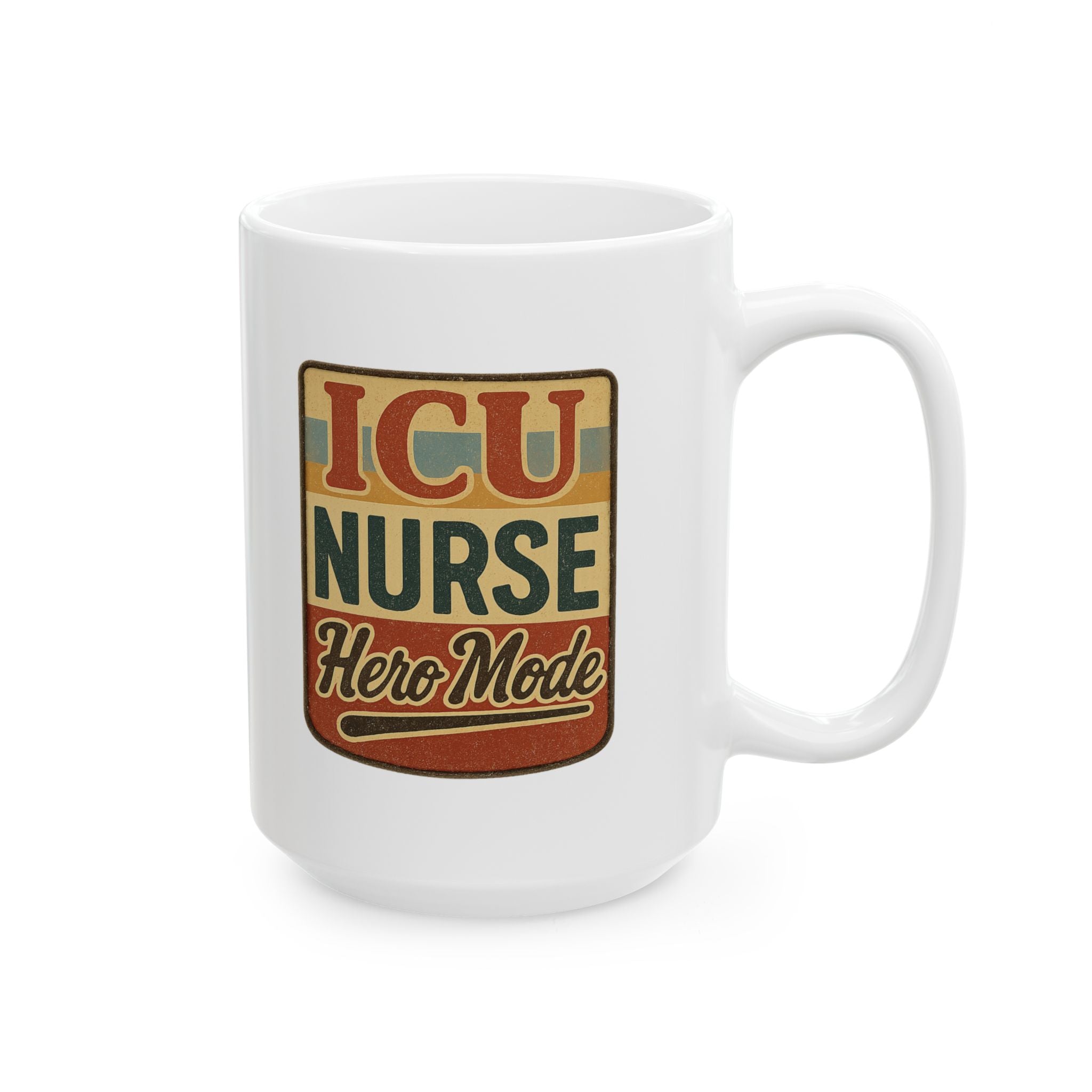 Intensive Care Nurse Fueled By Coffee Coffee Mug | ICU Nurse Humor | Ceramic Mug
