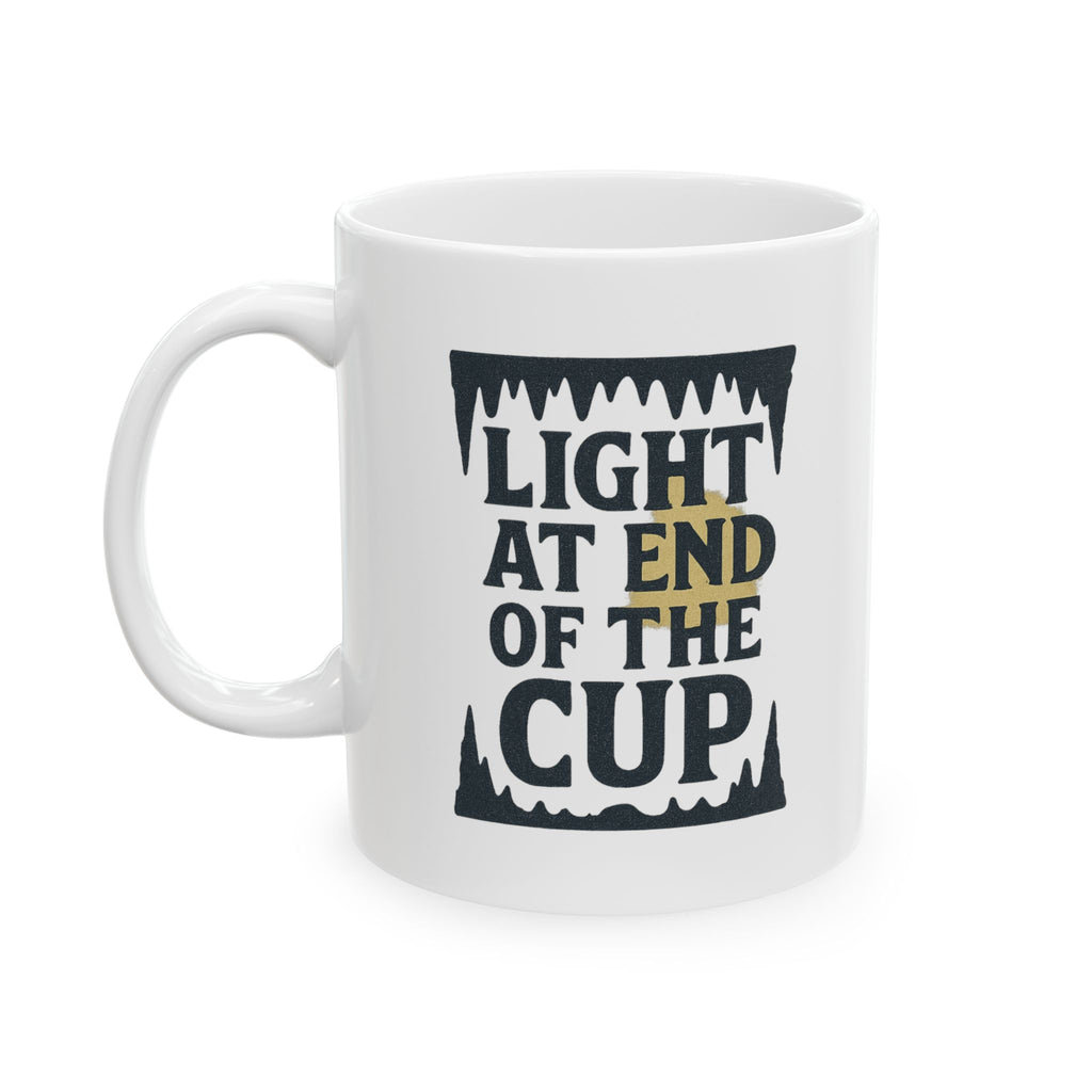 Caver Spelunker Light At The End Of The Cup Coffee Mug | Unique Gift | Ceramic Mug