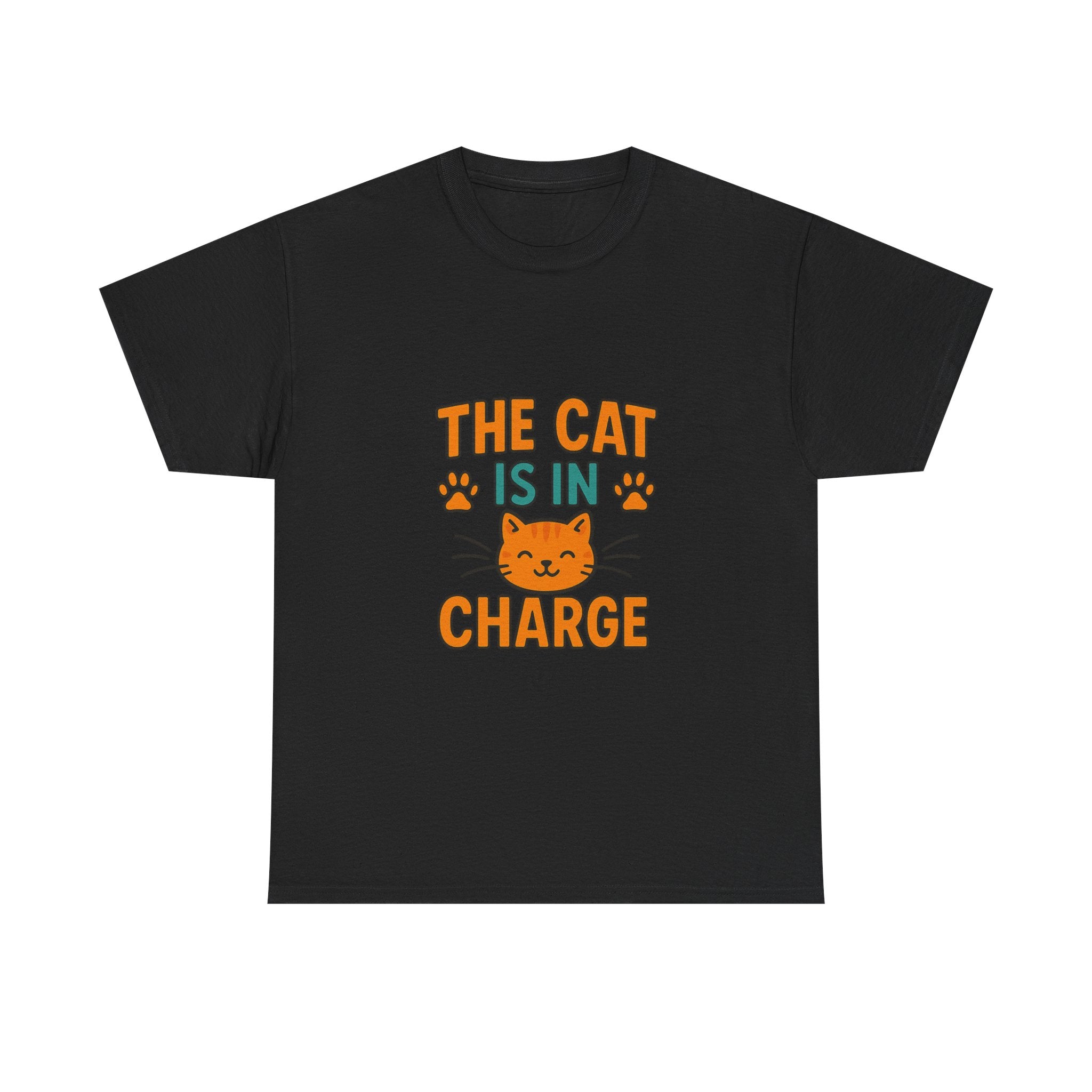 Boss Is The Cat T-Shirt | Funny Pet Humor | Graphic Tee