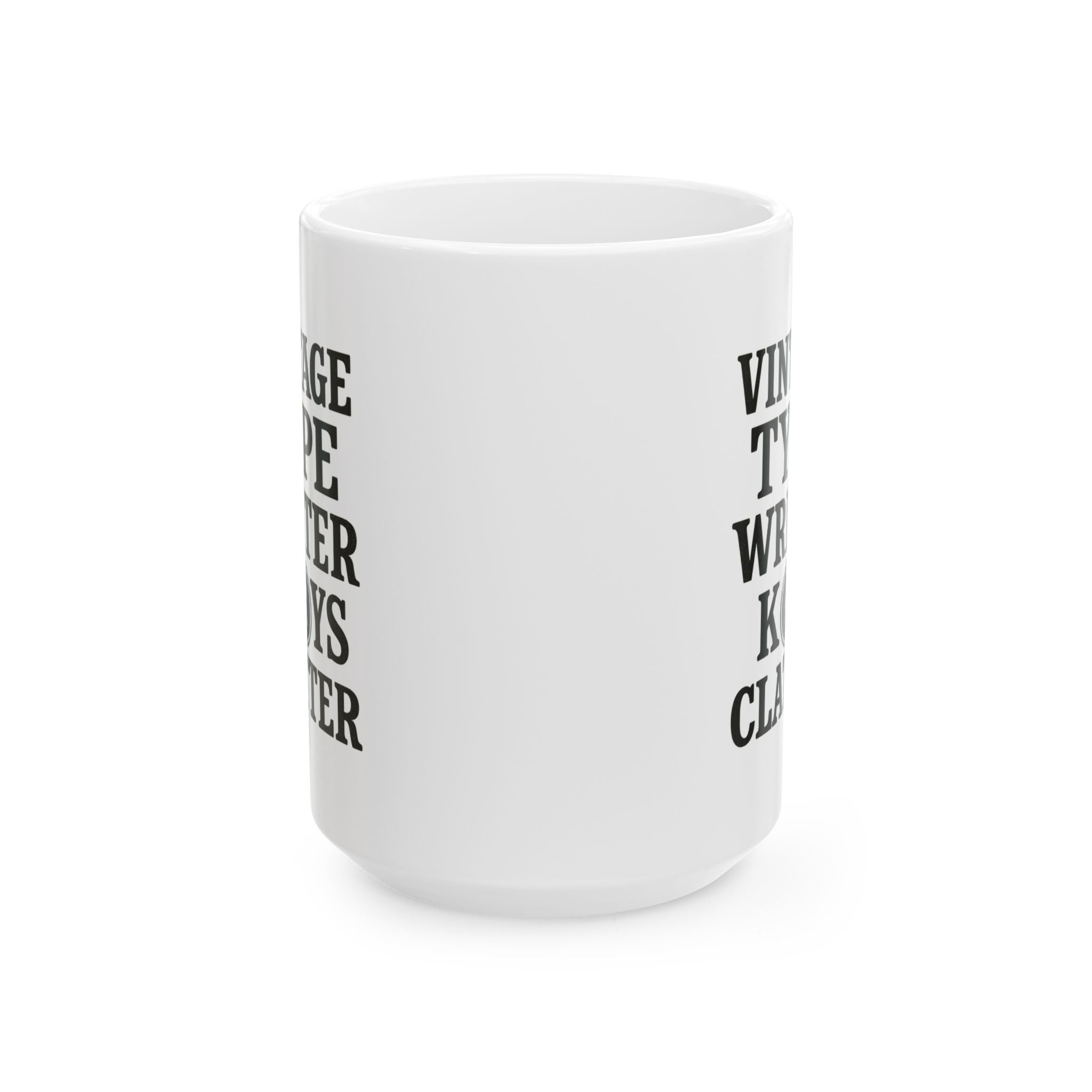Vintage Typewriter Collector Keys And Coffee Clatter Coffee Mug | Coffee Lover Gift | Ceramic Mug