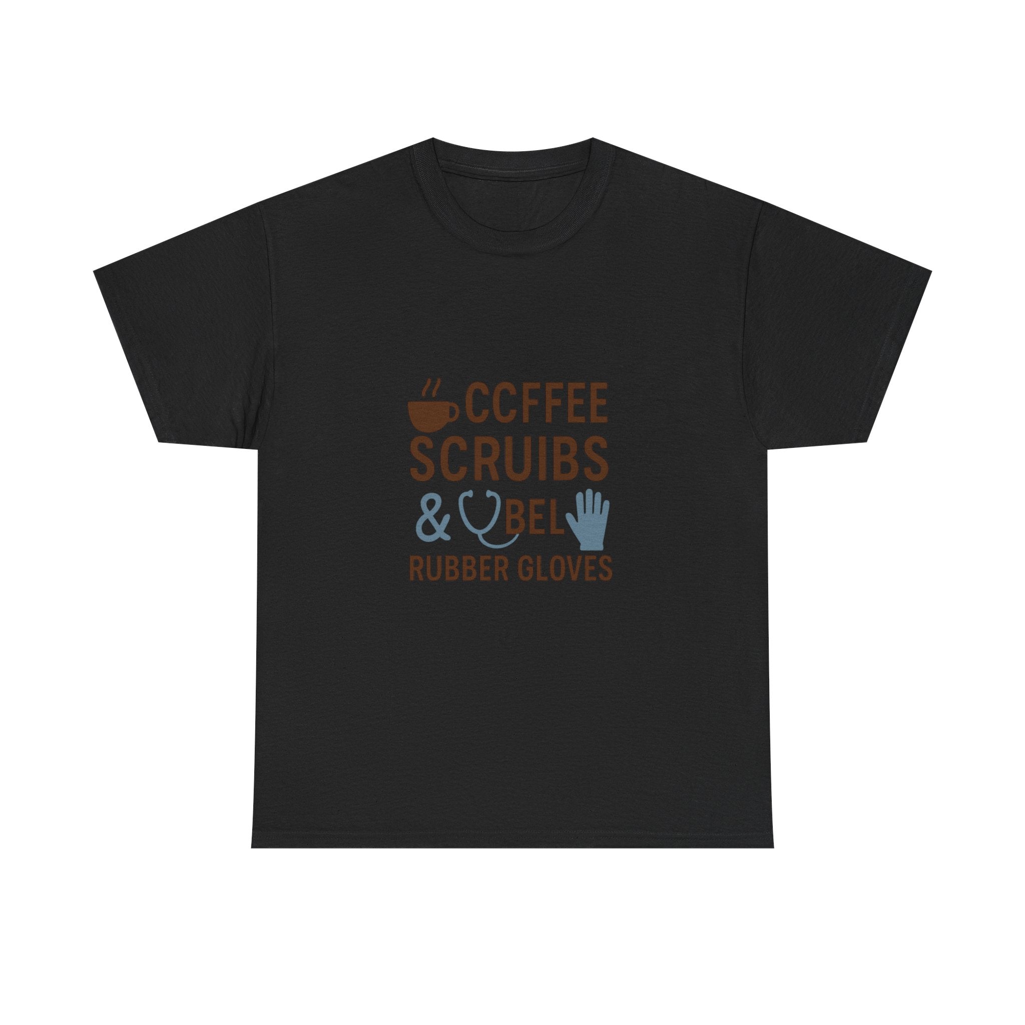 Coffee Scrubs And Rubber Gloves Nurse T-Shirt | Nurse Gift | Graphic Tee