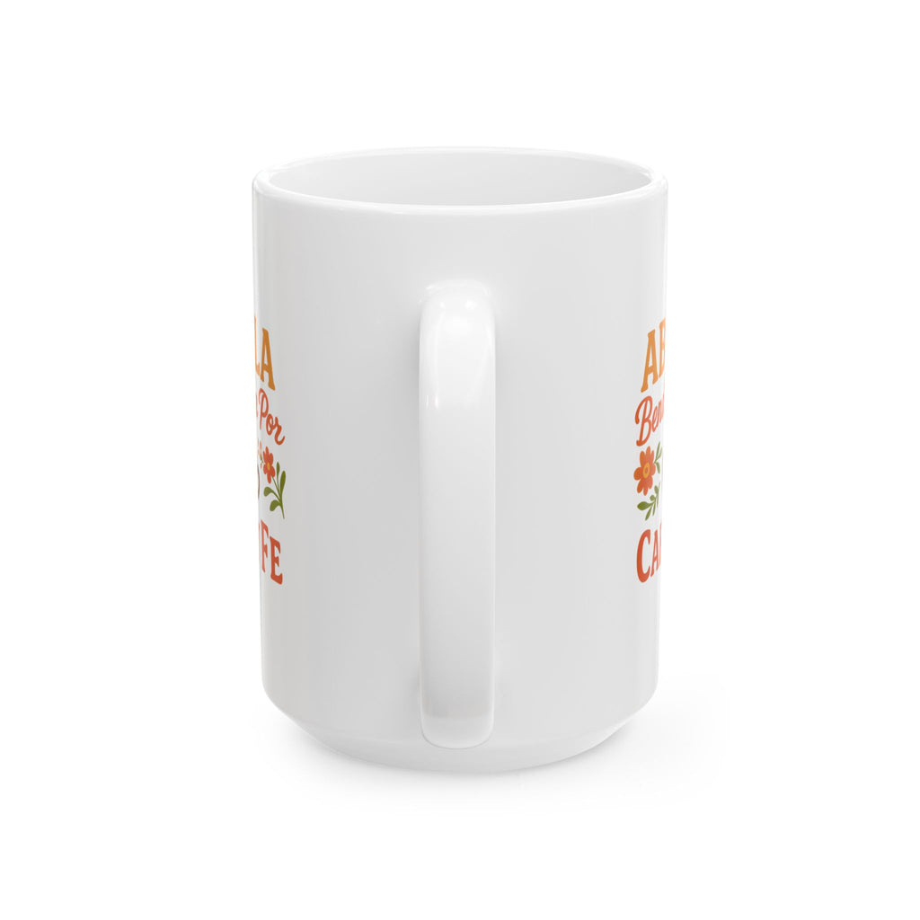 Blessed Abuela Cafe Y Fe Coffee Mug | Unique Gift | Ceramic Mug