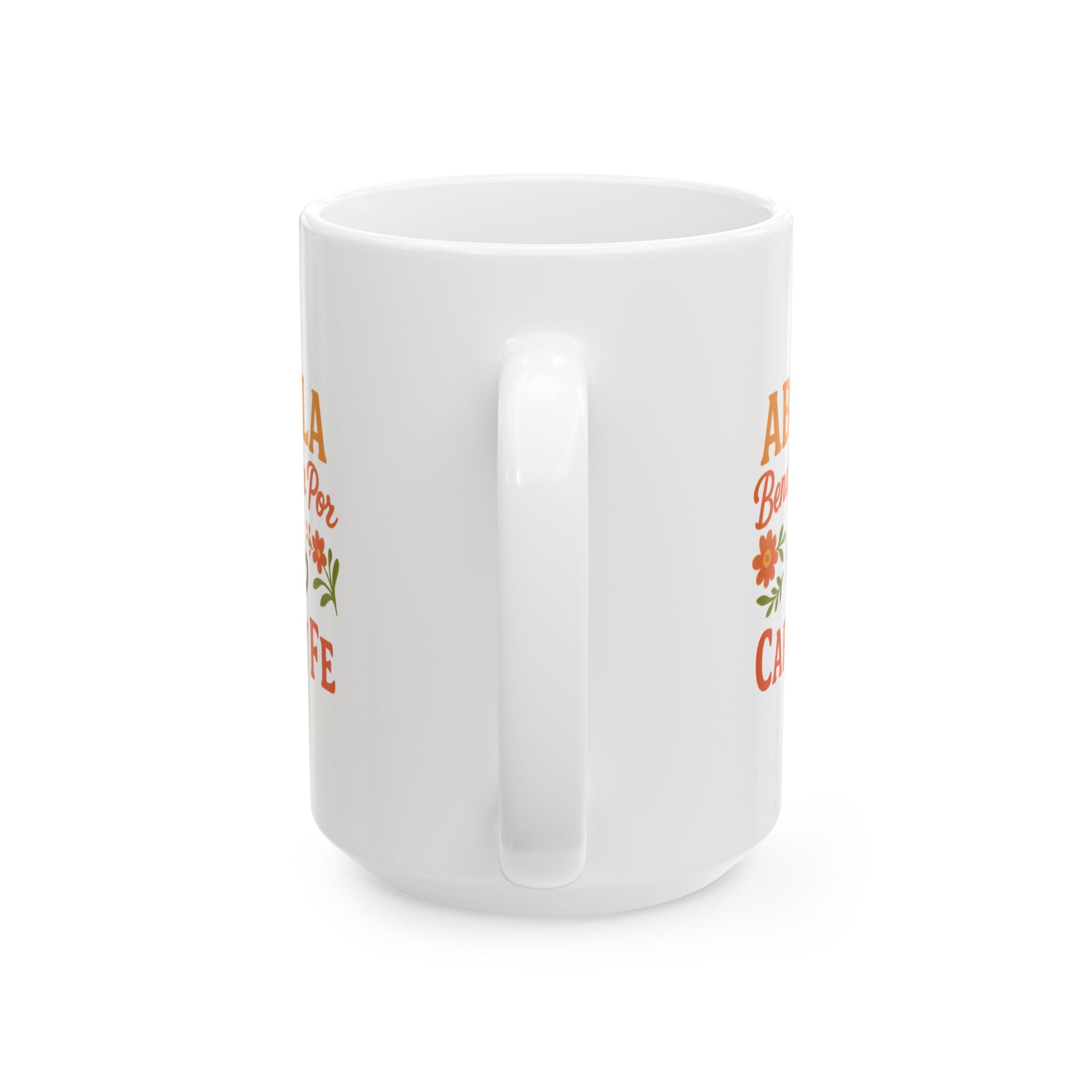 Blessed Abuela Cafe Y Fe Coffee Mug | Unique Gift | Ceramic Mug
