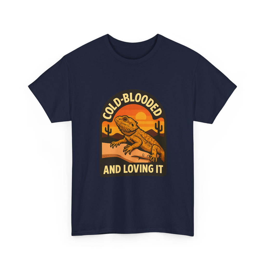 Bearded Dragon Dad Cold-Blooded And Loving It T-Shirt
