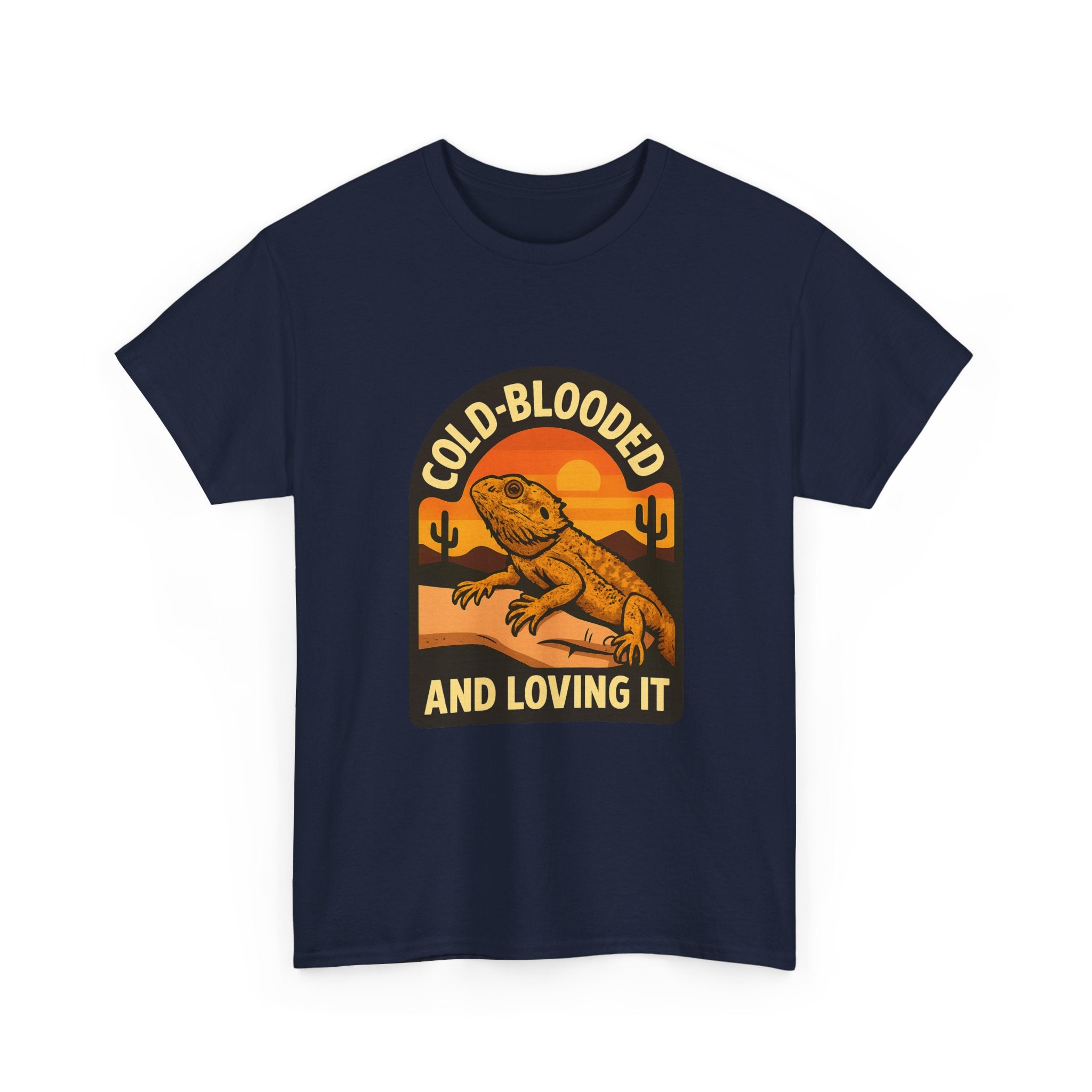 Bearded Dragon Dad Cold-Blooded And Loving It T-Shirt