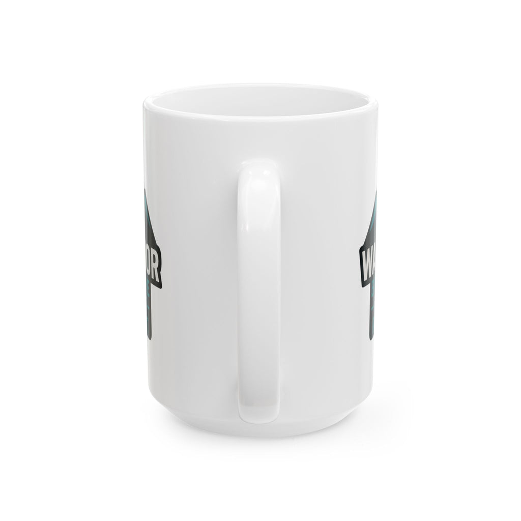 Cystic Fibrosis Warrior Breathe Fight Repeat Ceramic Mug