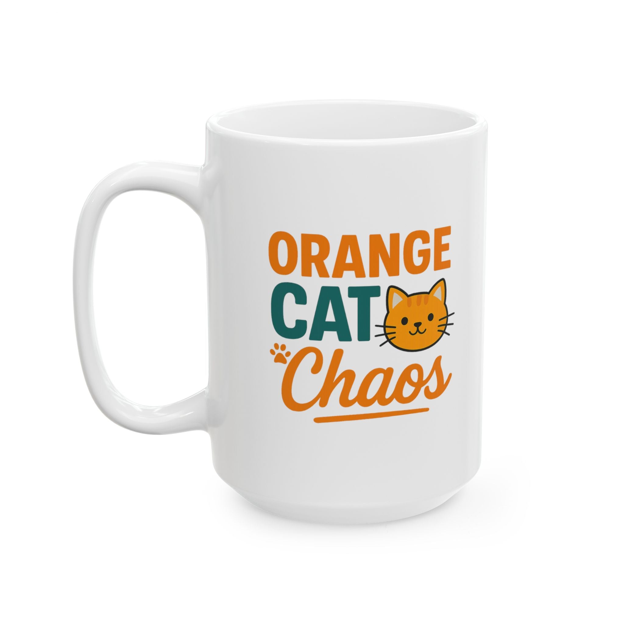 Ginger Cat Mom Proud And Covered In Fur Coffee Mug | Cat Lover Gift | Ceramic Mug
